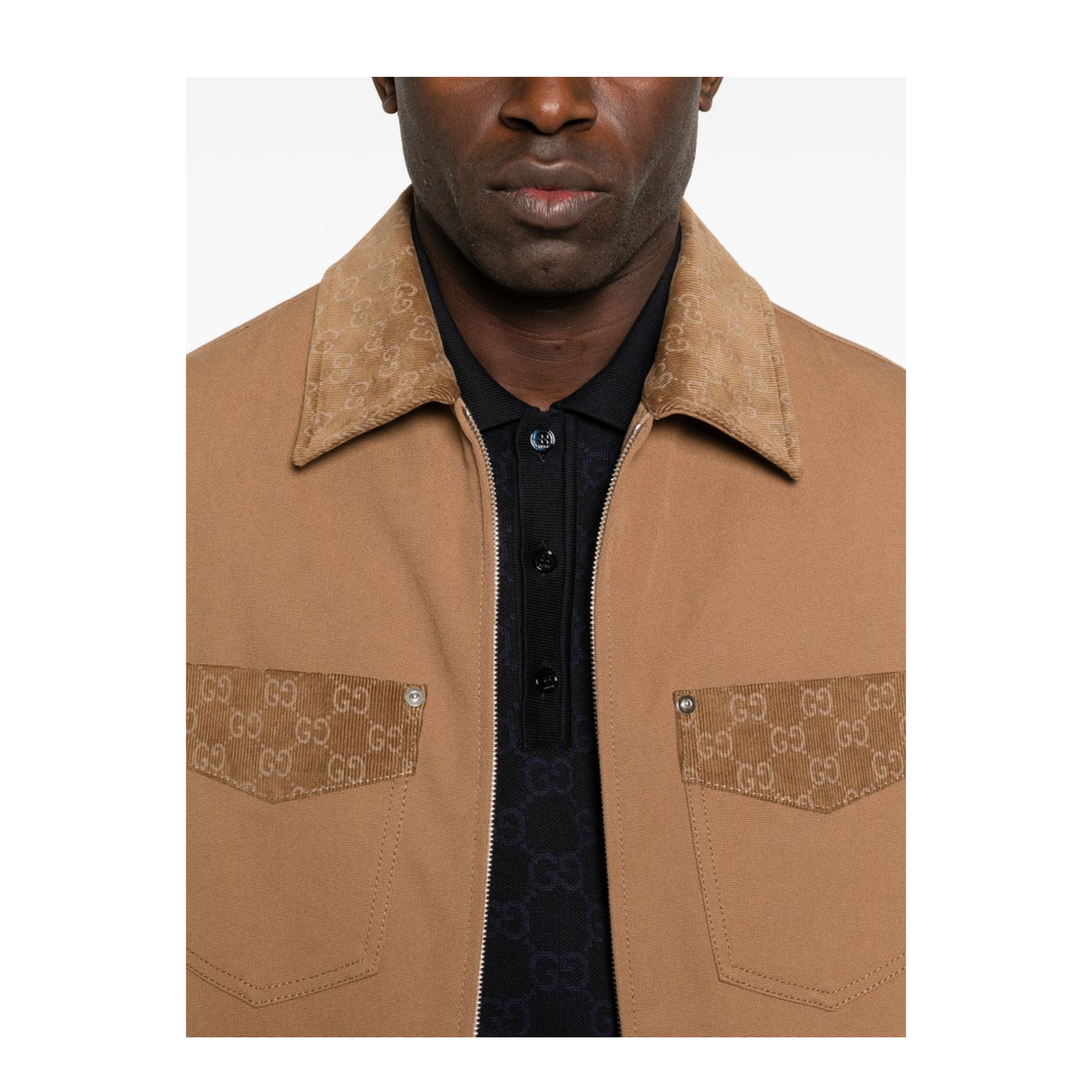 Jacket with Zipper and Collar