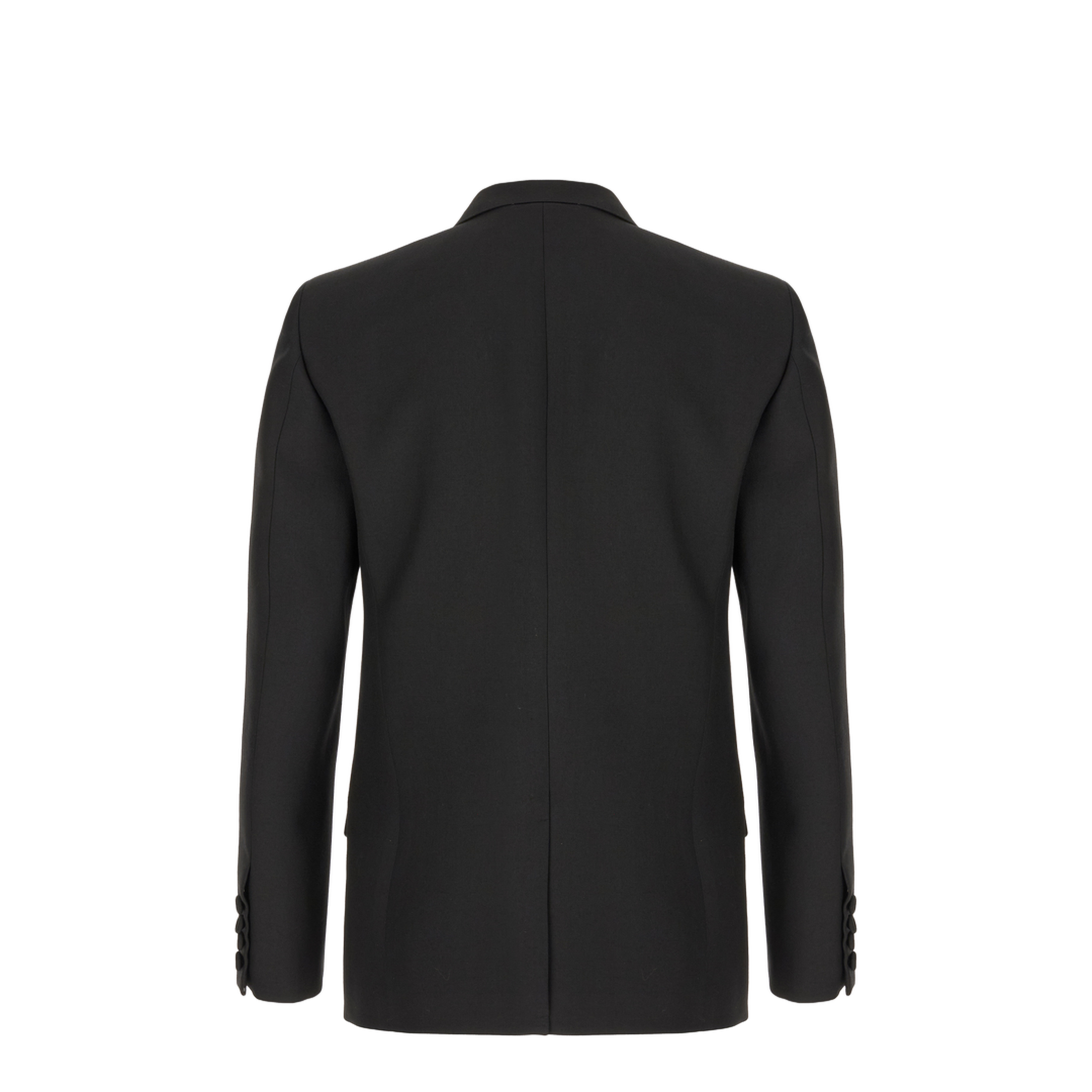 Black Polyester Blend Jacket