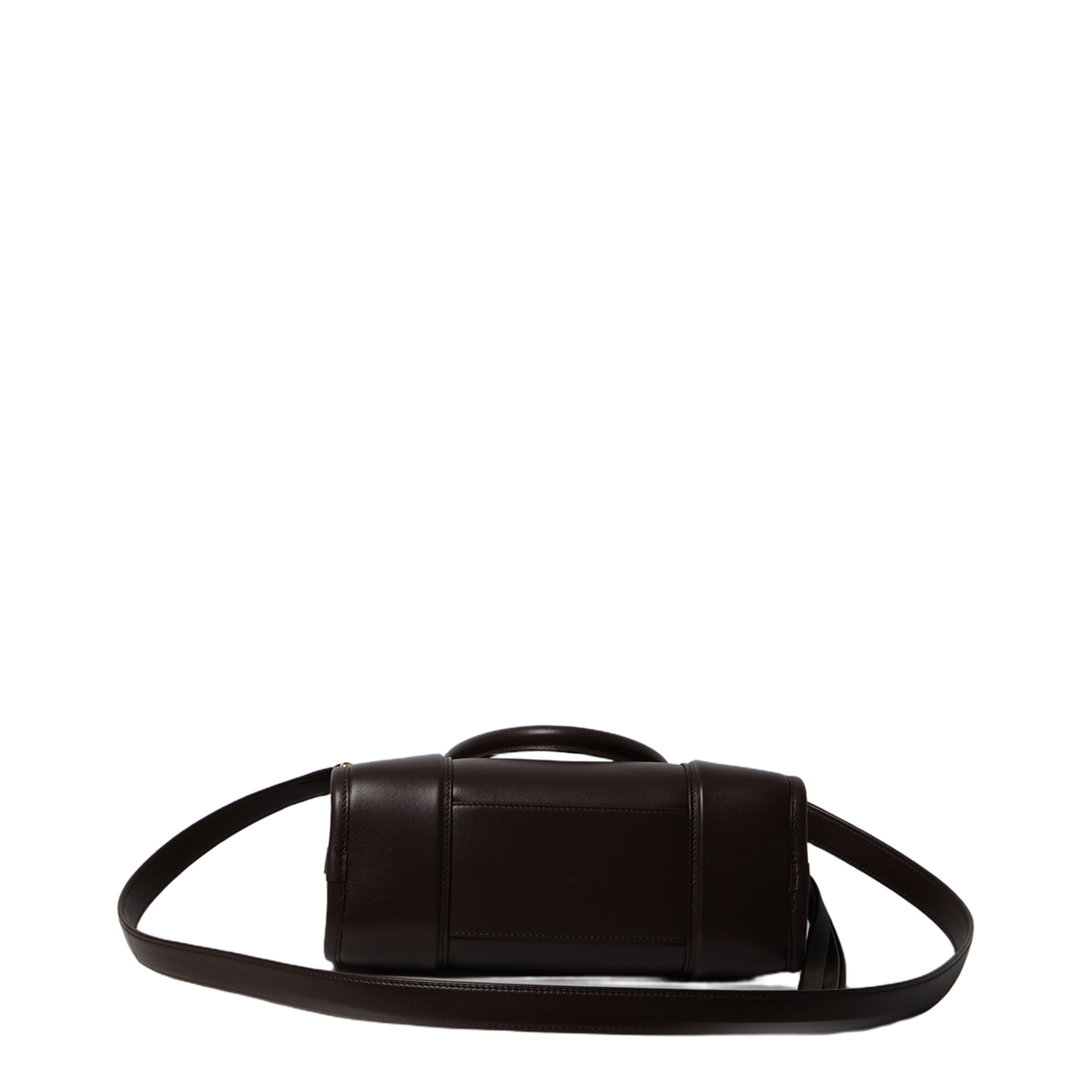 Amazona Small Calfskin Handbag - Dark Chestnut