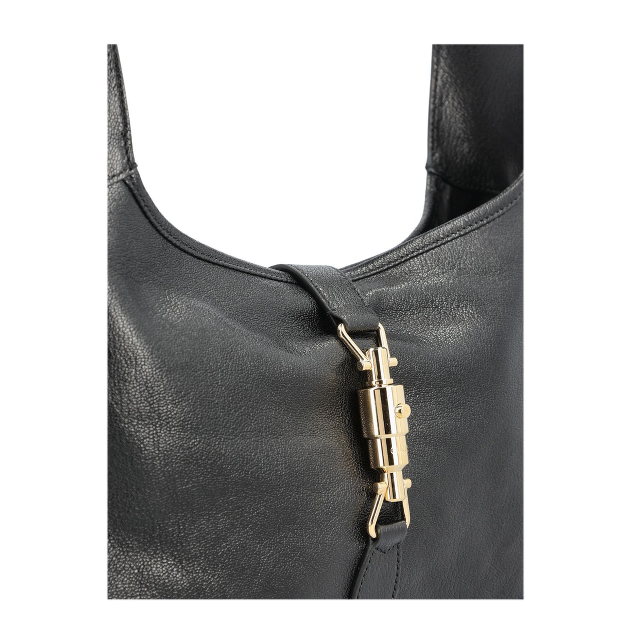 Jackie 1961 Medium Soft Grainy Leather Shoulder Bag - Black