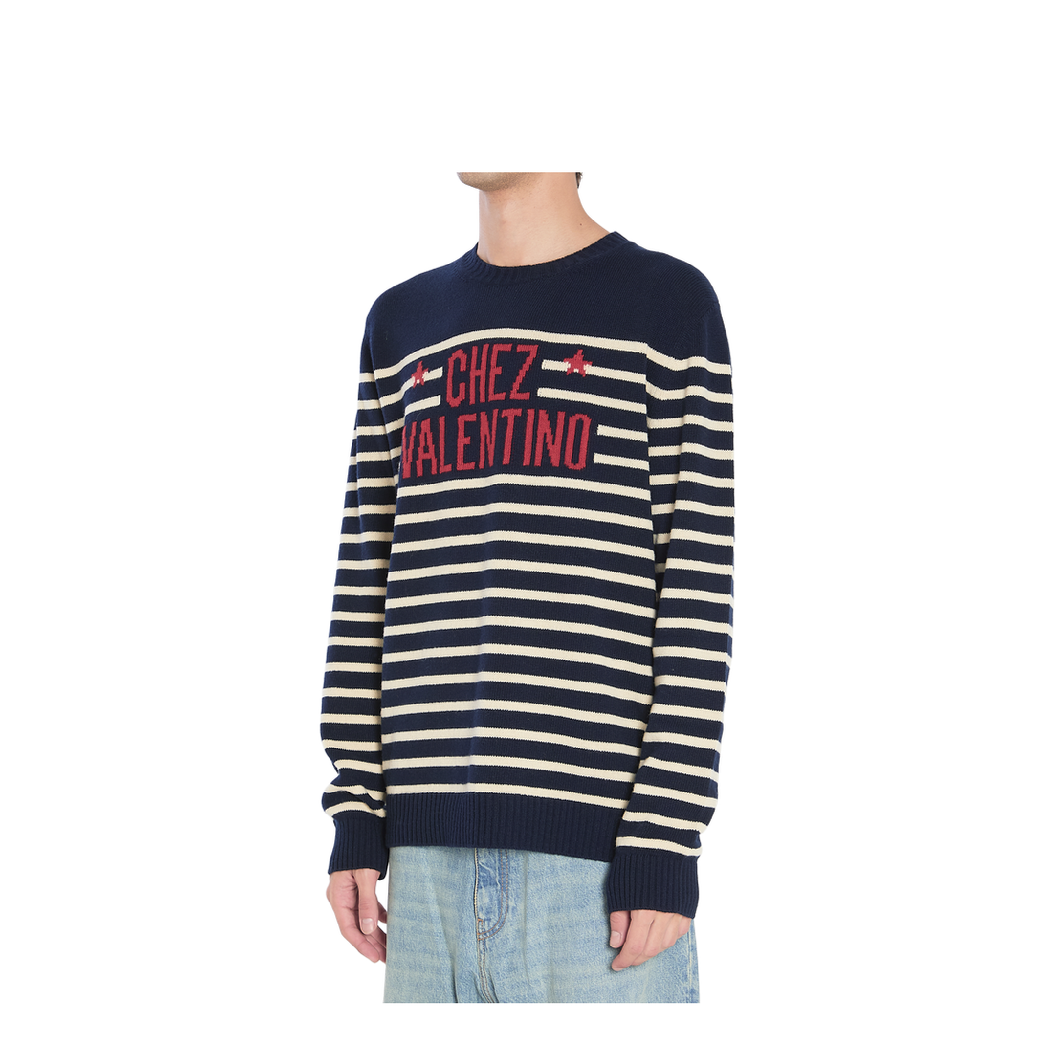 Men's Striped Wool Sweater