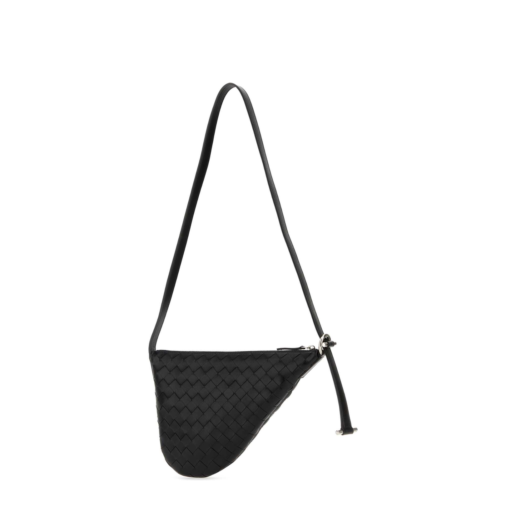 Virgule Small Calfskin Shoulder Bags - Black