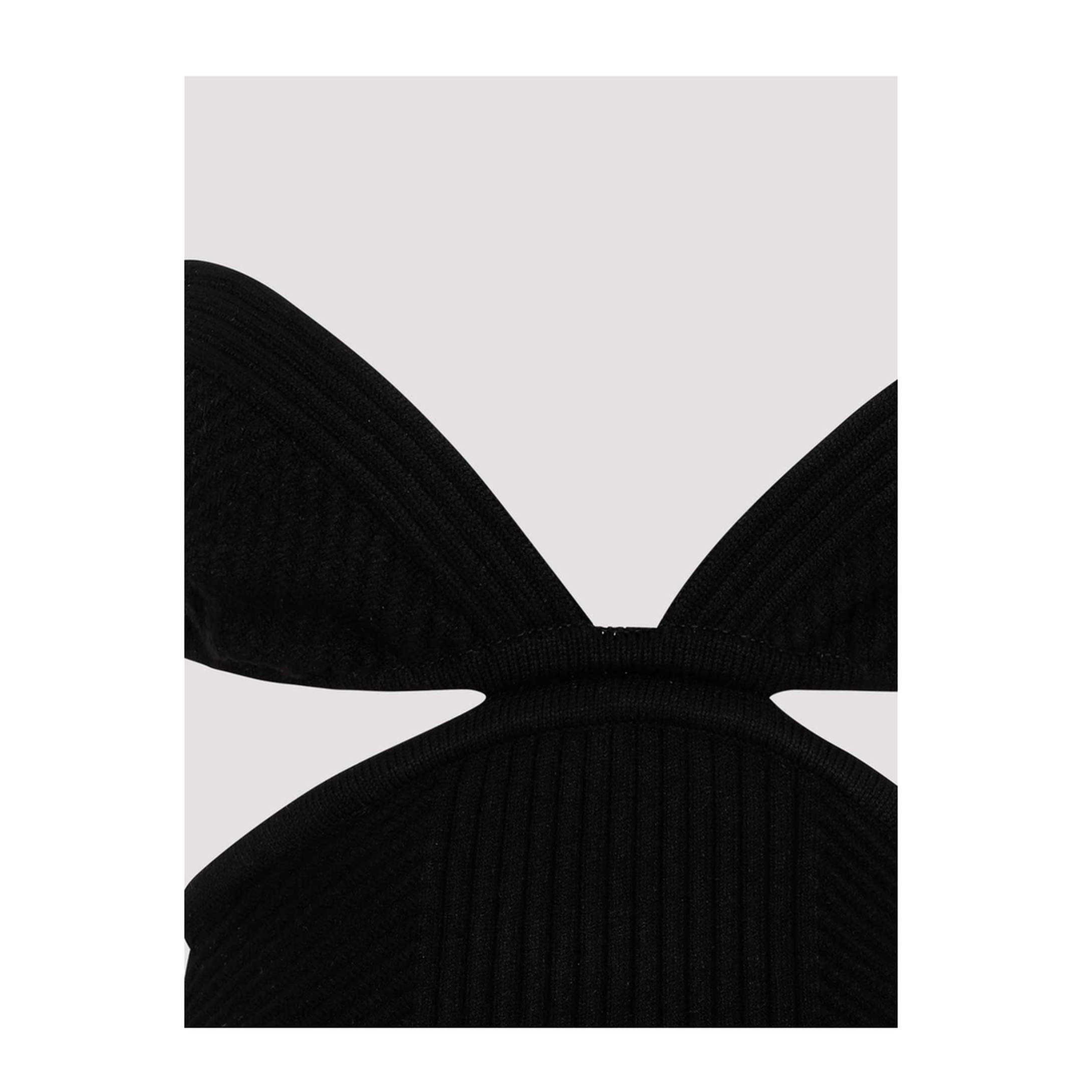Black Cut Out Ribbed Mini Dress