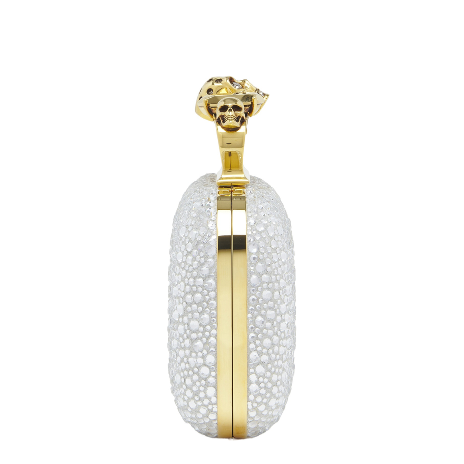Knuckle Clutch with Crystal Embellishments