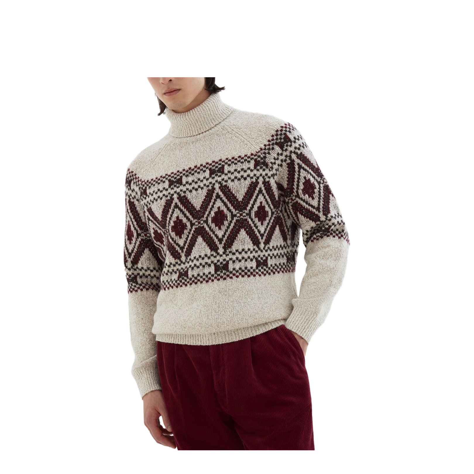 Geometric Jacquard Sweater