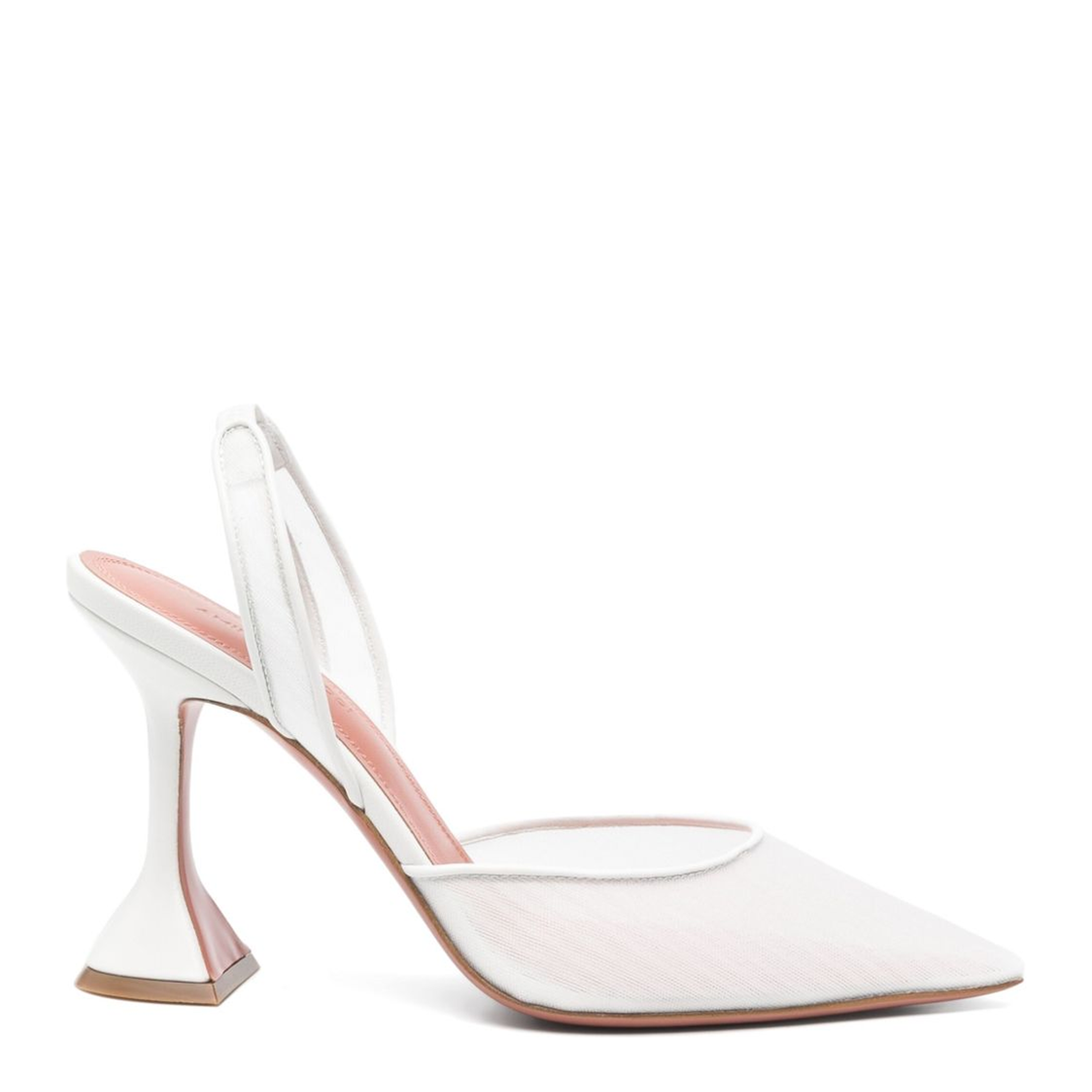 MAYFEYR - Amina Muaddi - With Heel White - 13S361221HOLWHITE