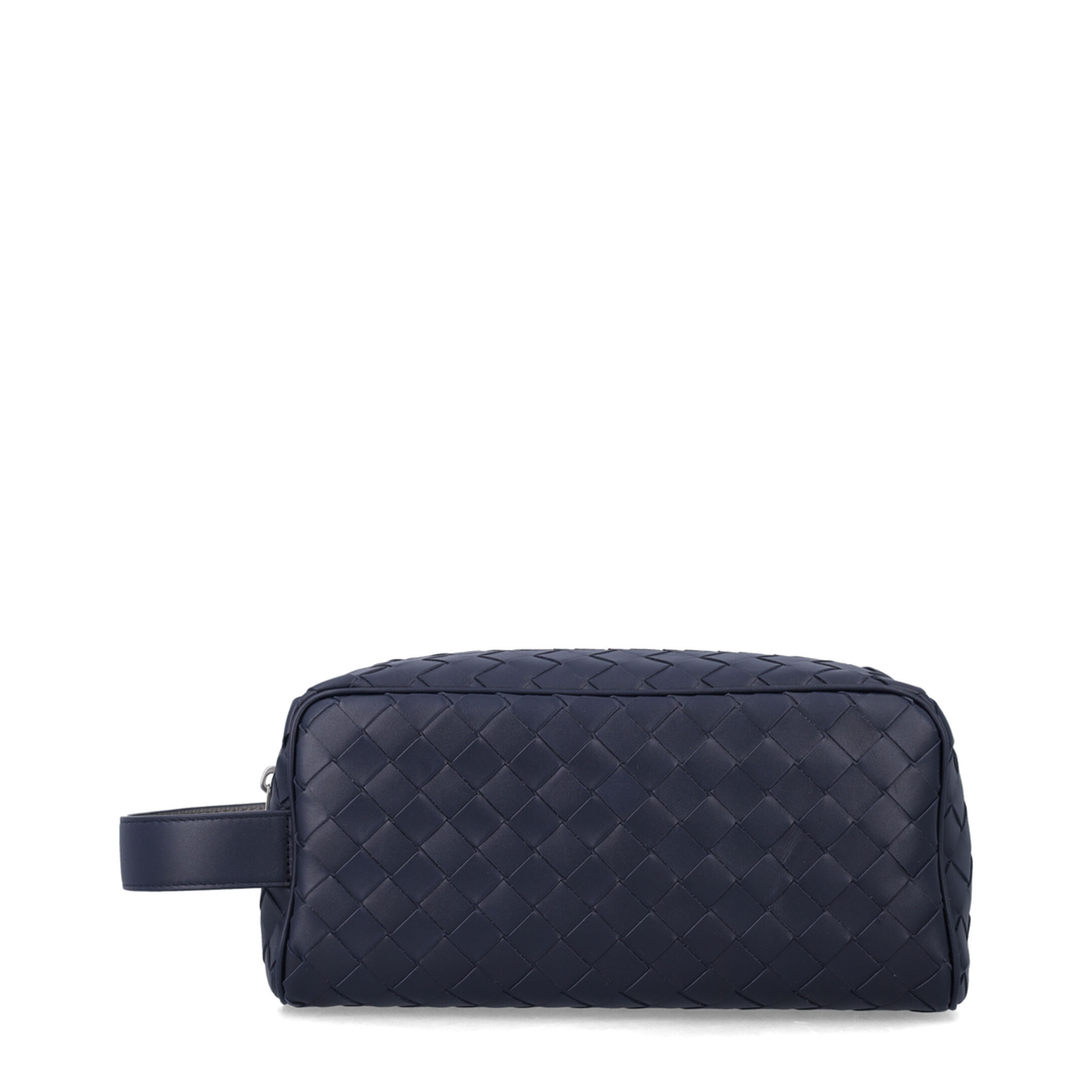 Intrecciato One Size Calfskin Travel Pouch - Midnight/Basalt