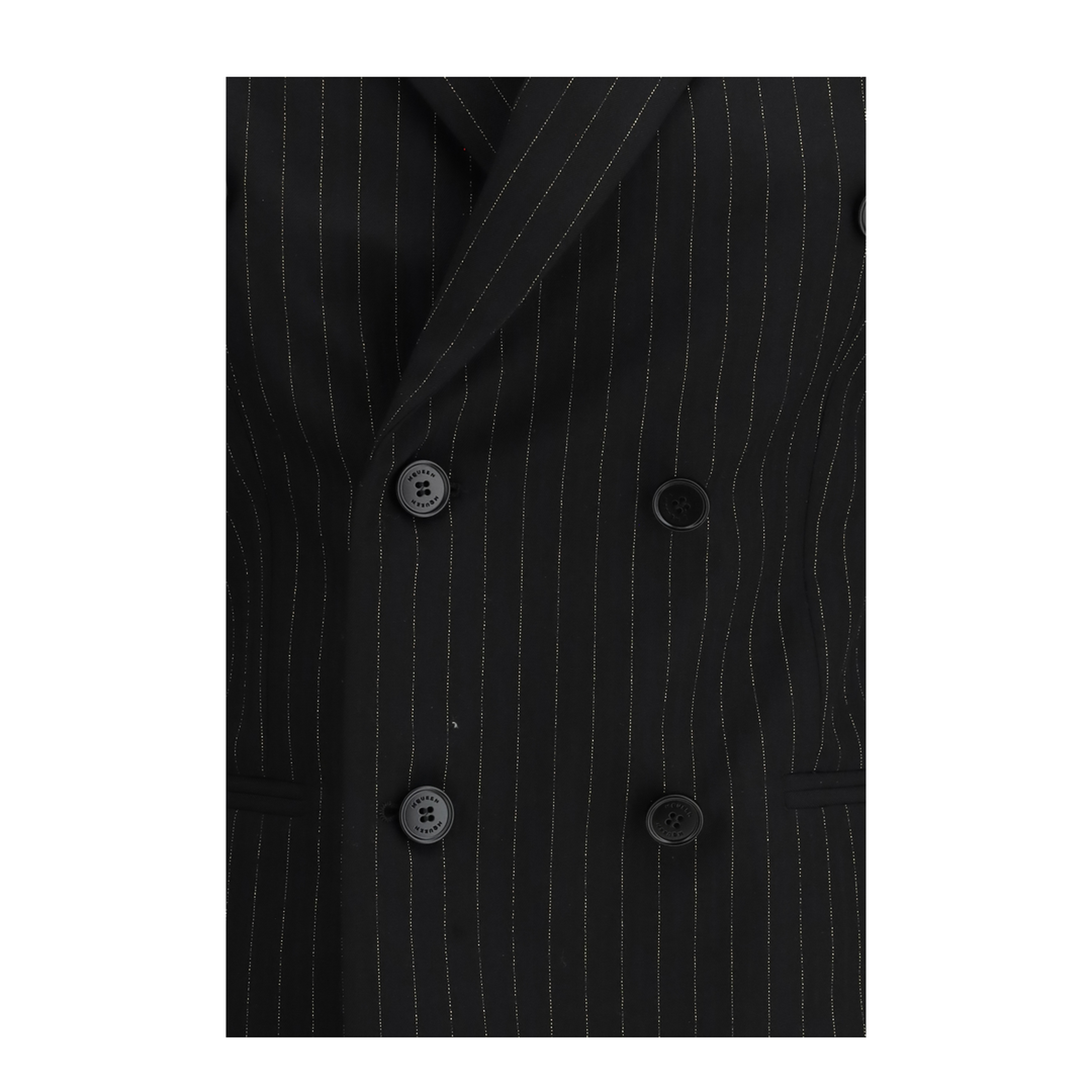 MAYFEYR - Alexander Mcqueen - Pinstriped Double-Breasted Jacket - 857603QJAFX