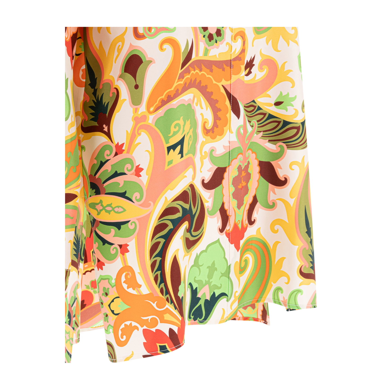 Silk Paisley Shirt In Green