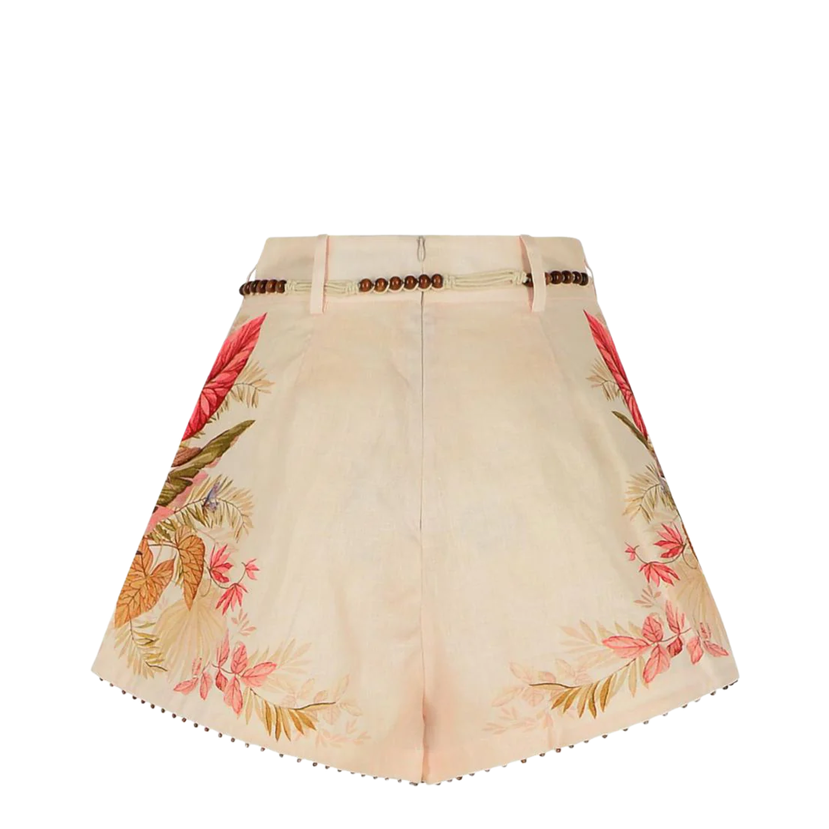 Tuck Linen Pleated Shorts