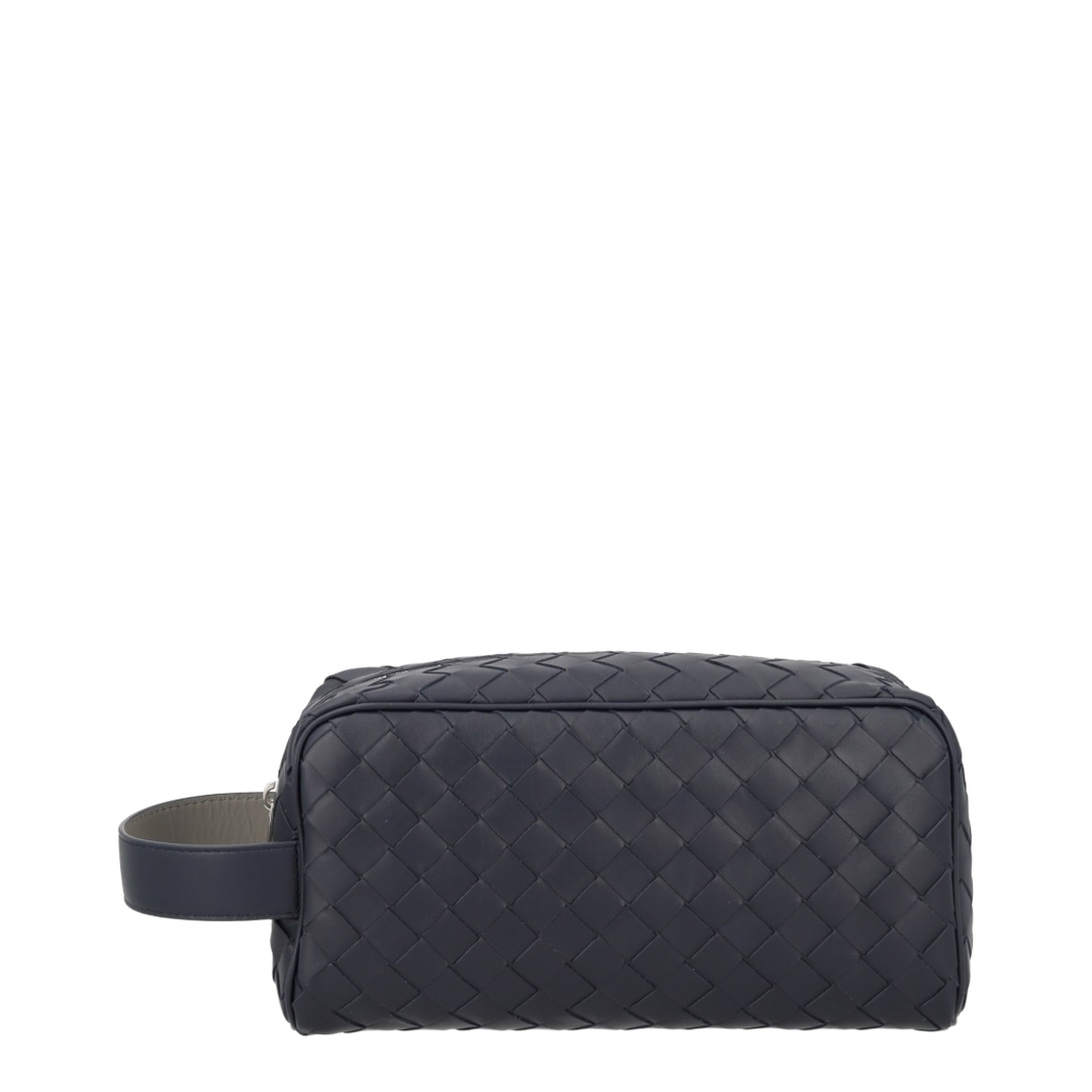 Intrecciato One Size Calfskin Travel Pouch - Midnight/Basalt