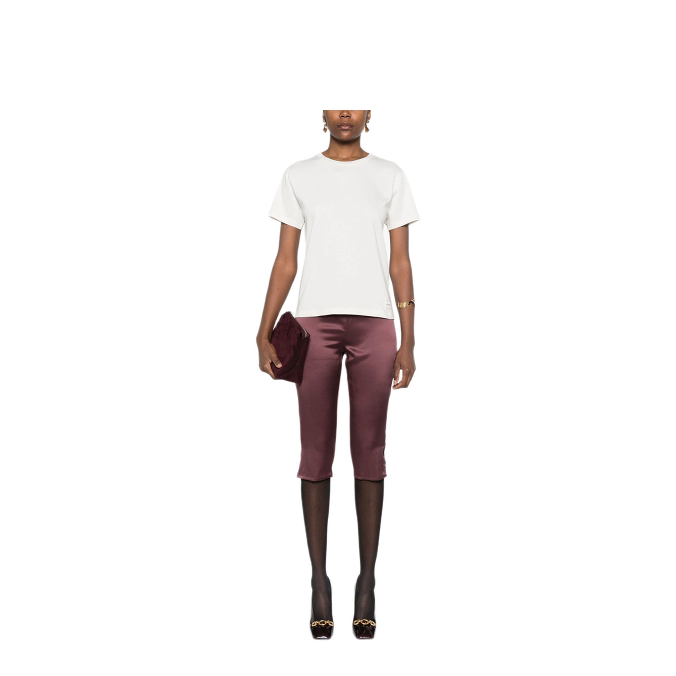 MAYFEYR - Saint Laurent - Classic Logo-Tag T-Shirt - 810277Y37RY9502