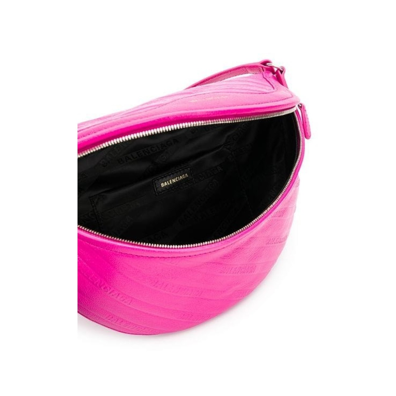 Fuchsia Leather Waist Bag