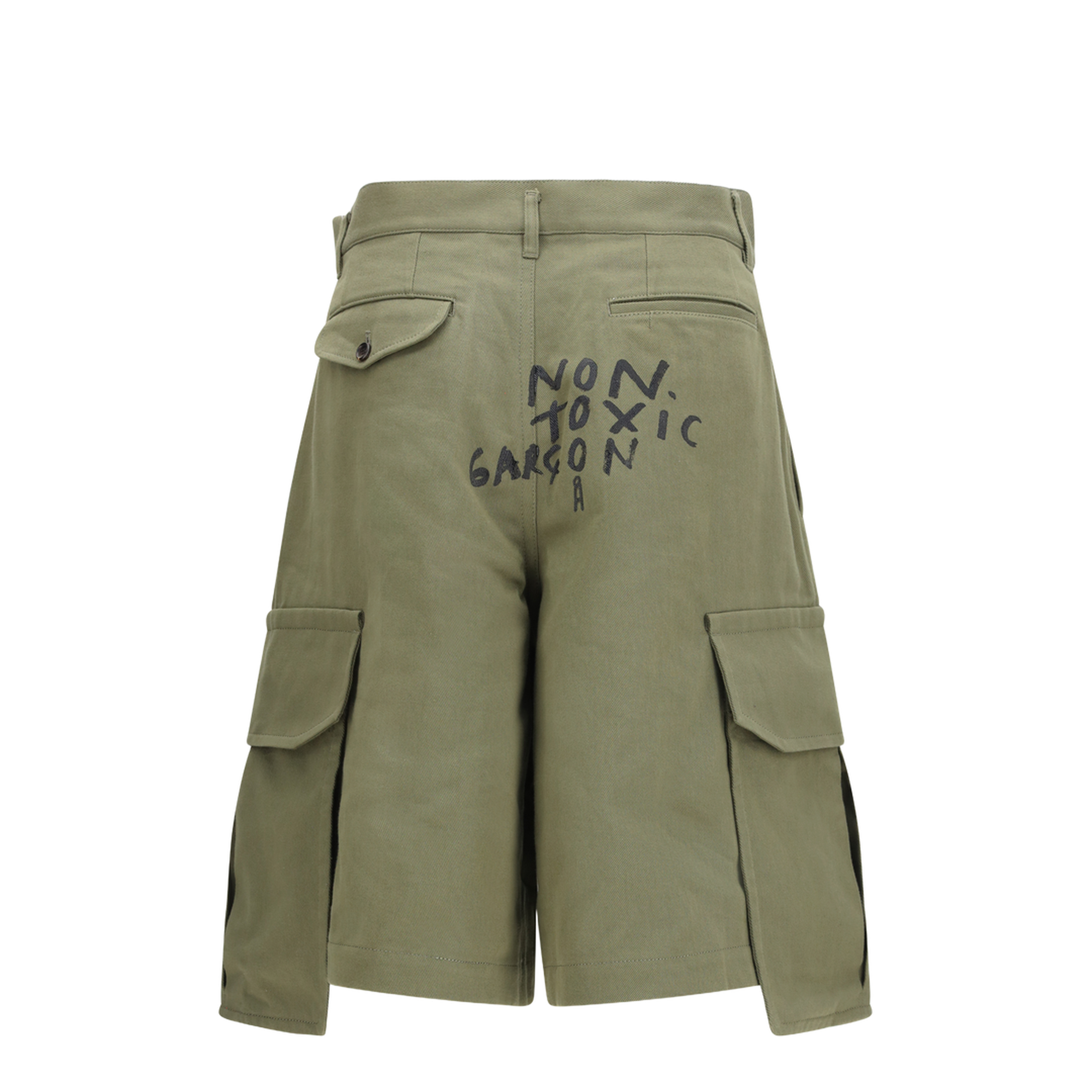 MAYFEYR - Comme Des Garcons - Cargo Shorts With Print - FQP504S26