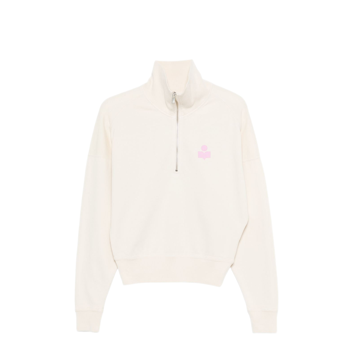 MAYFEYR - - Ecru High Neck Front Zip Sweater - SW0093FAD1M04EECPK