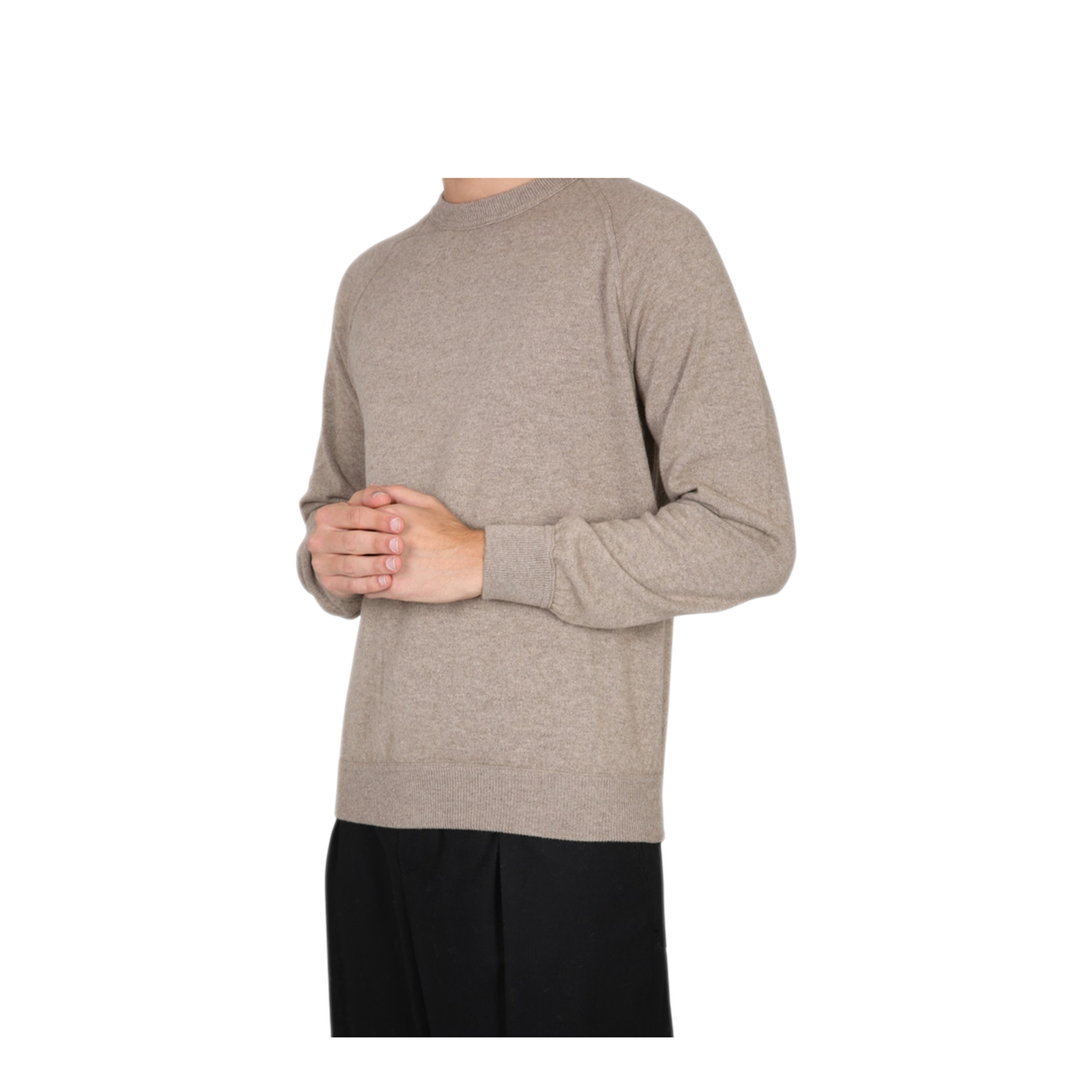 MAYFEYR - Drumohr - Choker Grey Cashmere Sweater - D1K200540