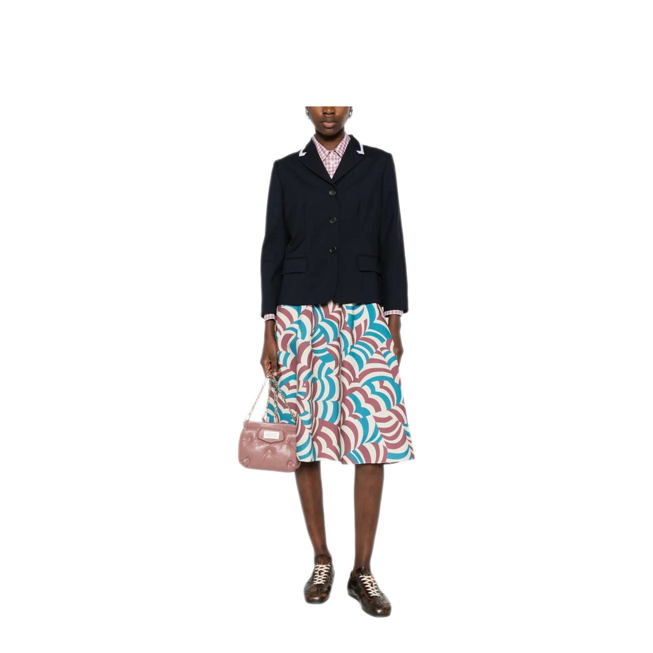 MAYFEYR - Marni - Printed Cotton Midi Skirt - GOMA0527A3UTC625Y0M37