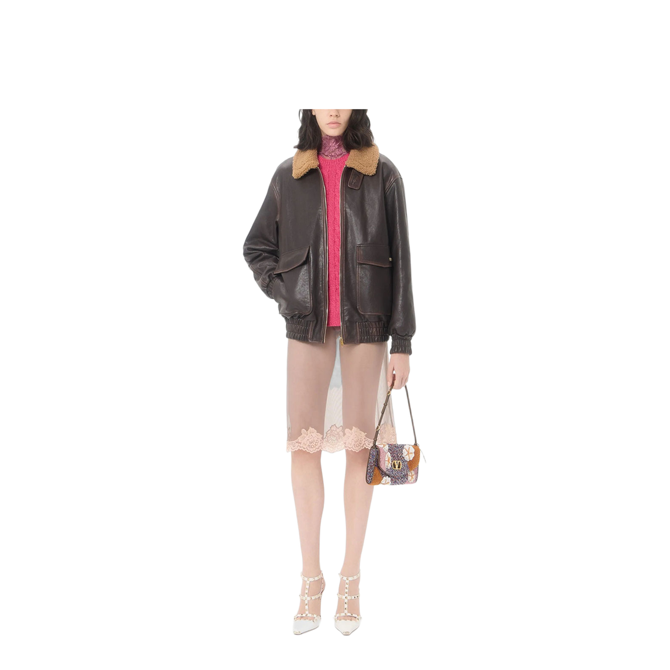 MAYFEYR - Valentino - Wool Mouliné Cable-Knit Sweater - BKC75DADH