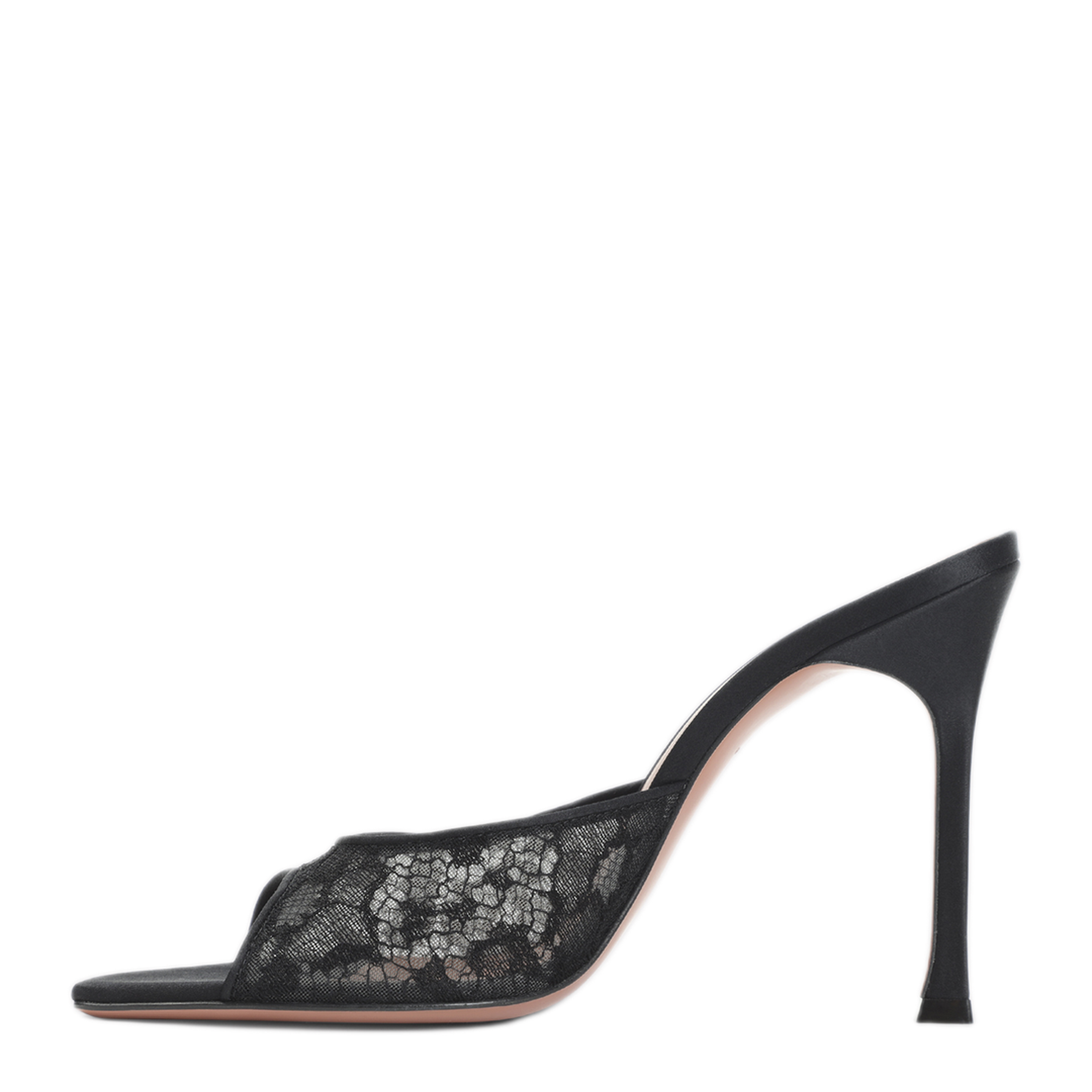 MAYFEYR - Amina Muaddi - Alexa Lace Slipper - 17S366113ALEBLACK