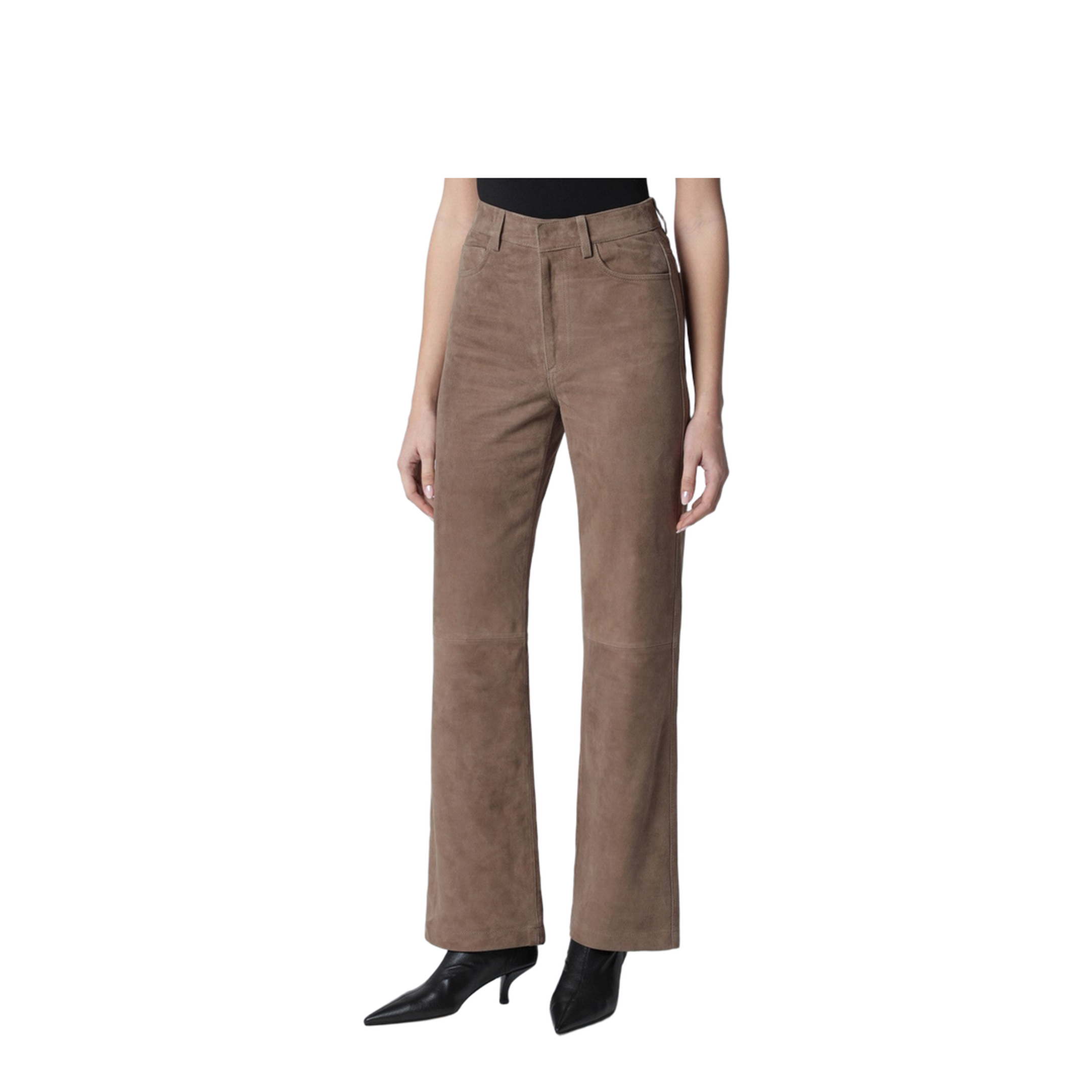 Brown Suede Trousers