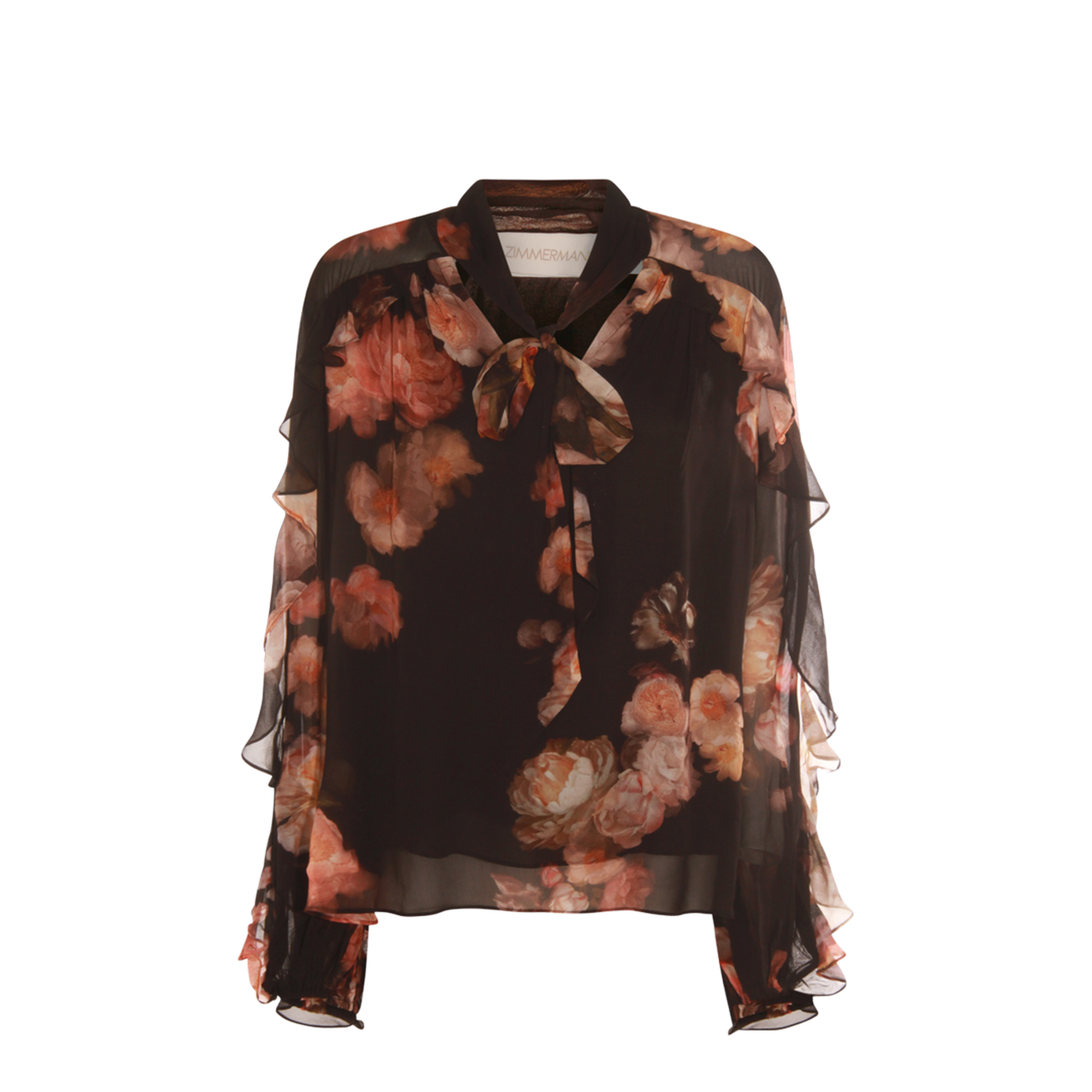 Hypnotic Satin Shirt Denim Paisley