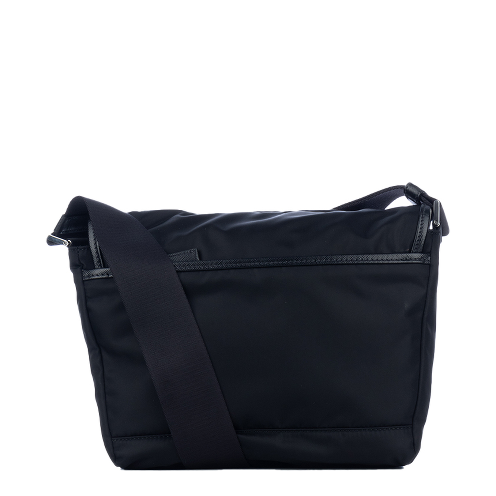 Logo Plaque Foldover Top Shoulder Bag