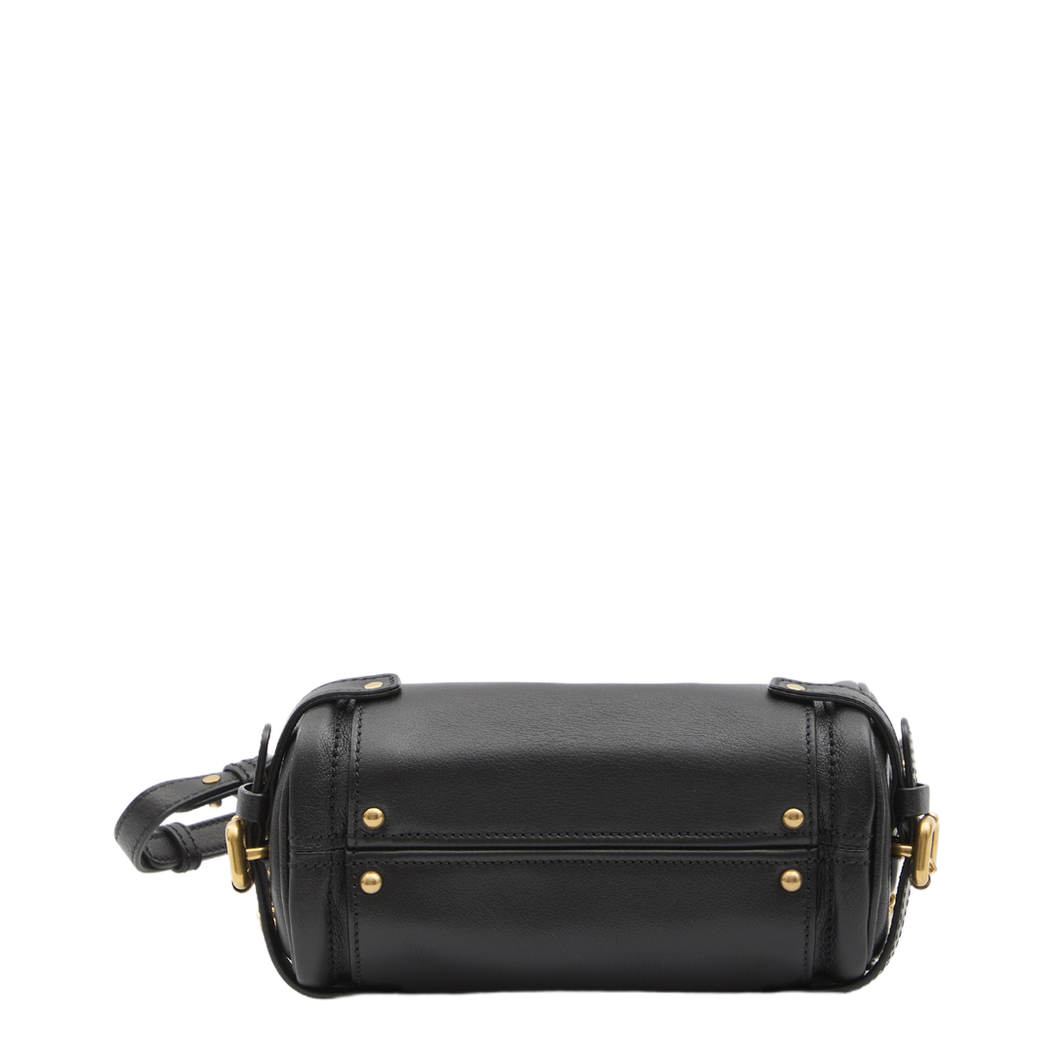 Small Paddington Chain Bag in Grained Leather Black