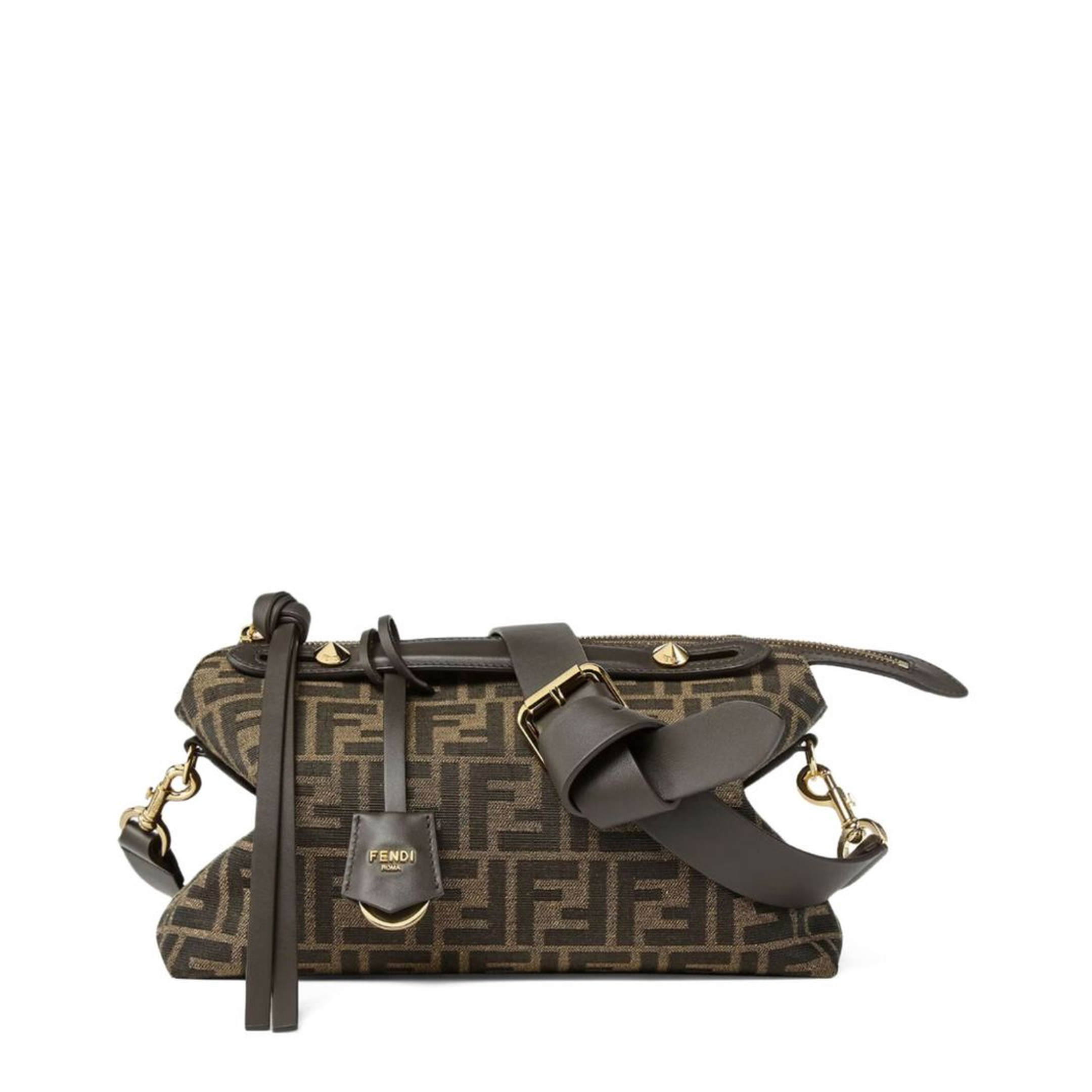 By The Way Medium Jacquard Shoulder Bags - Brown