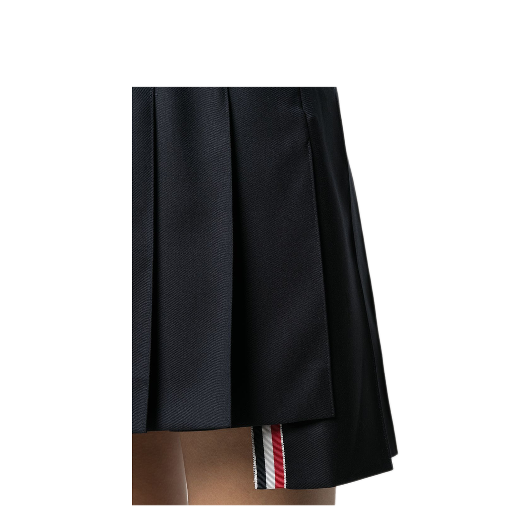 MAYFEYR - Thom Browne - Thigh Length Dropped Back Pleated Skirt In Super 120’S Twill - FGC402V00626415