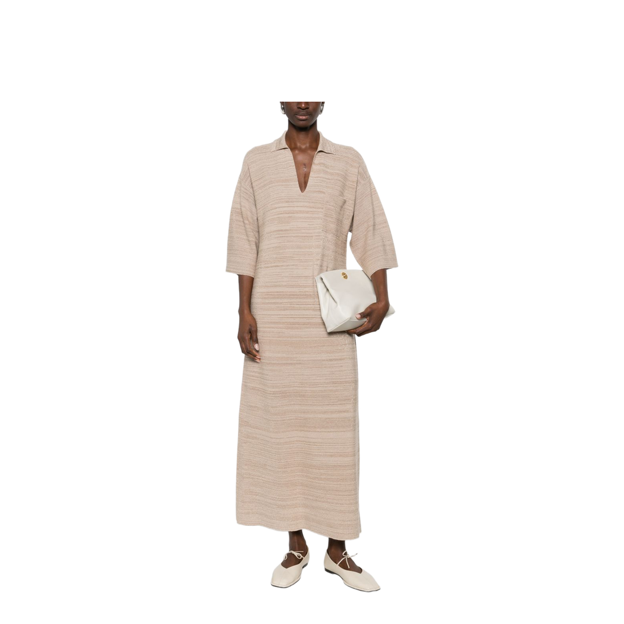 MAYFEYR - Fabiana Filippi - V-Neck Pocket Maxi Dress - ABD266F159L7660157