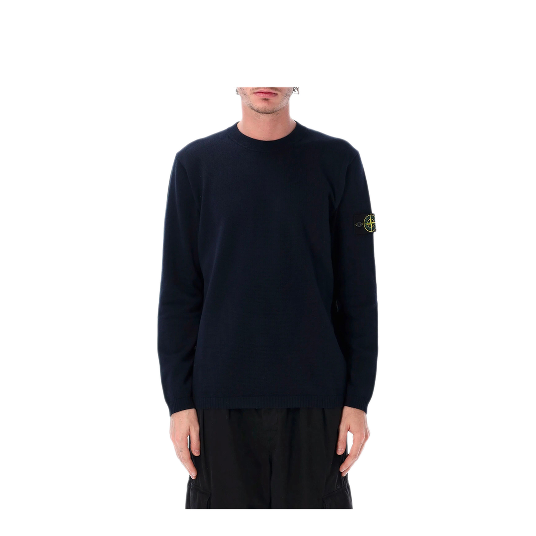 MAYFEYR - Stone Island - Loose Fit Ribbed Cotton Crewneck Sweater - L1S155100023S01B2