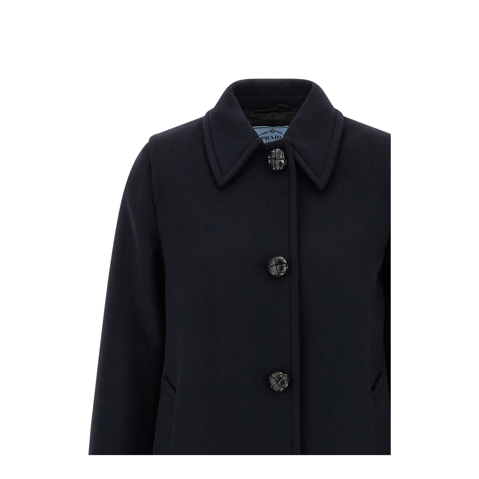 Midnight Blue Wool Coat