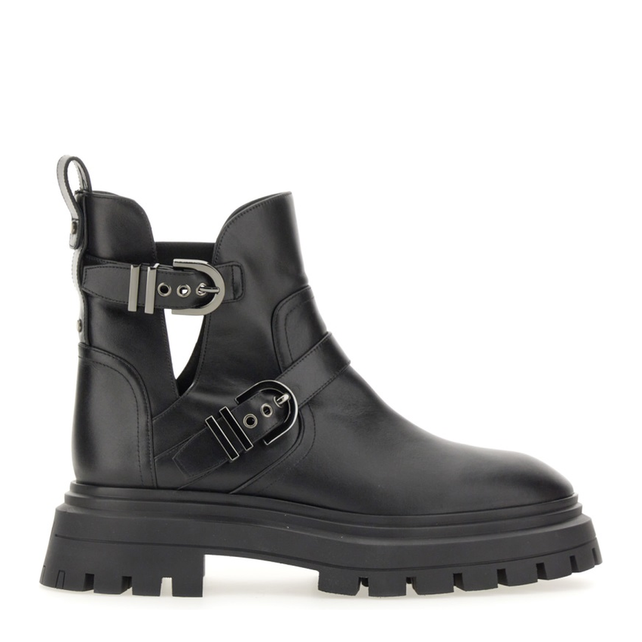 MAYFEYR - Stuart Weitzman - Maverick Bedford Motorcycle Boot - SF018BLK