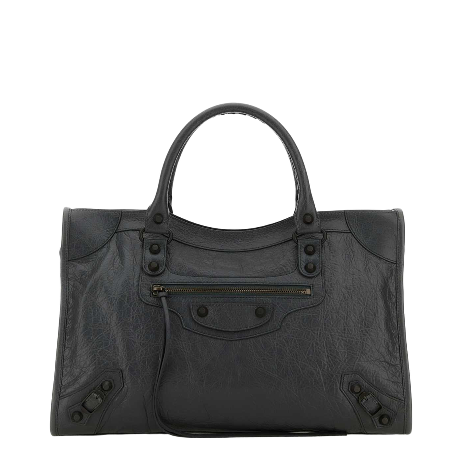 Medium Le City Handbag in Dark Grey