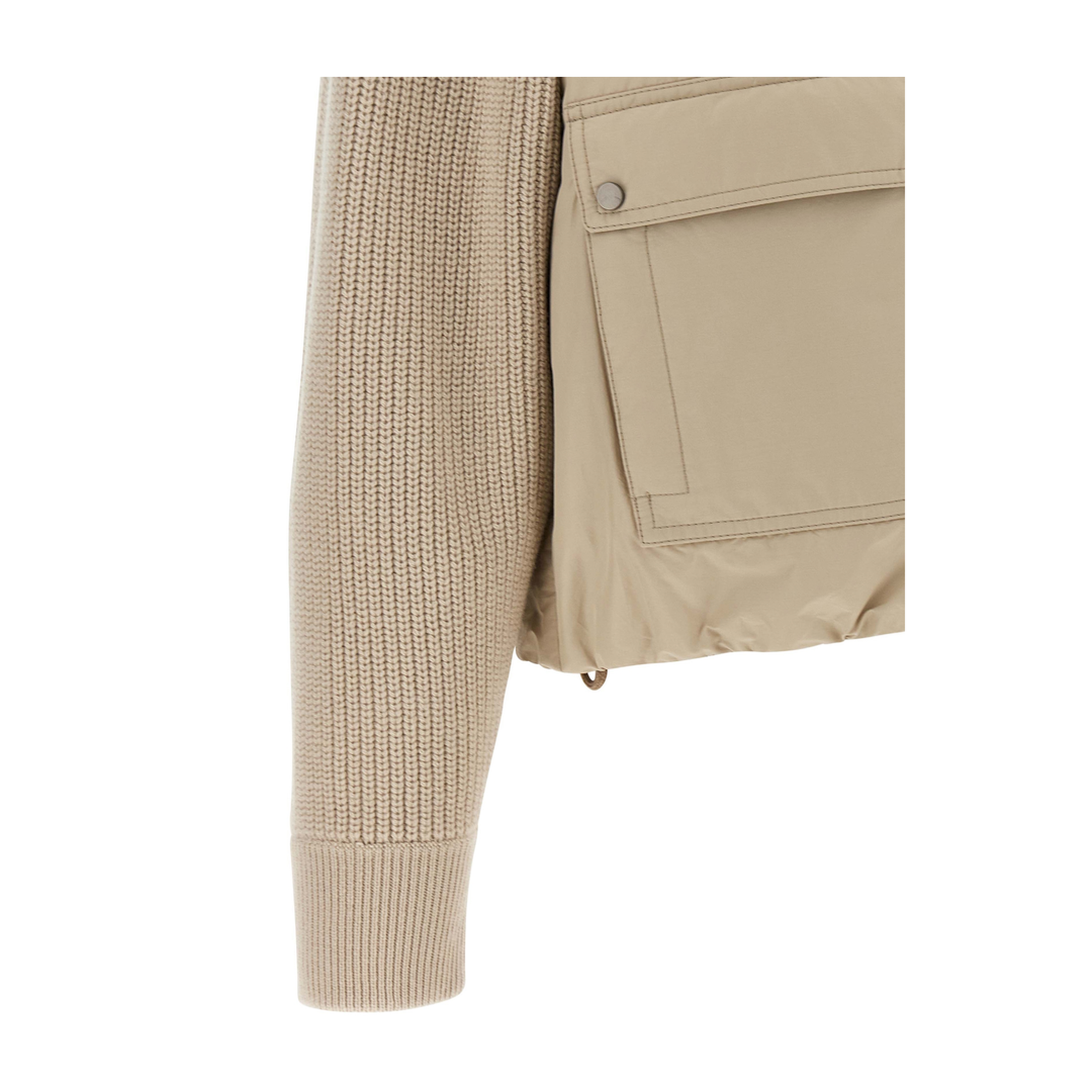 MAYFEYR - Brunello Cucinelli - Knit Insert Down Jacket - MH5257294PC018