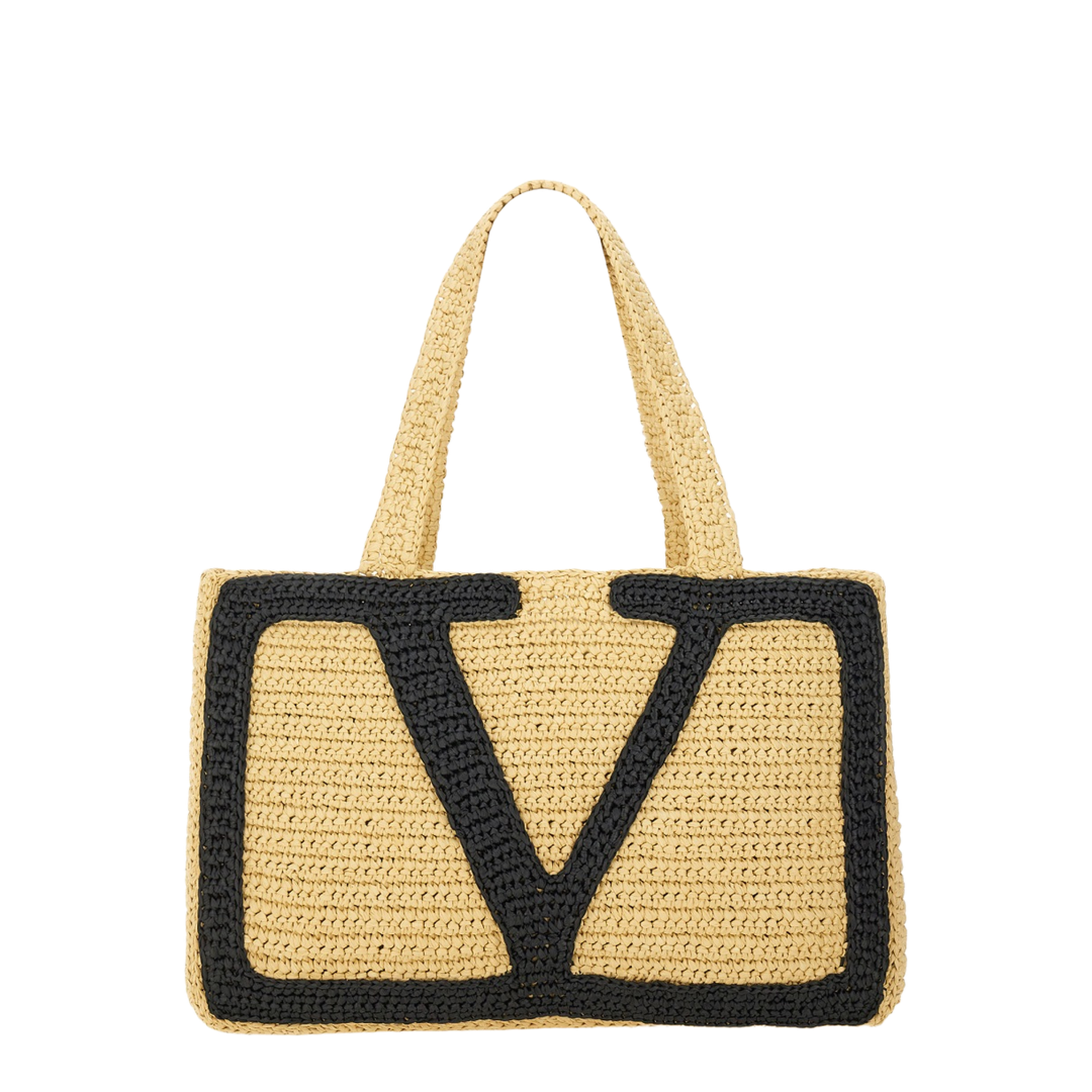 Raffia large Viva Superstar shopping bag