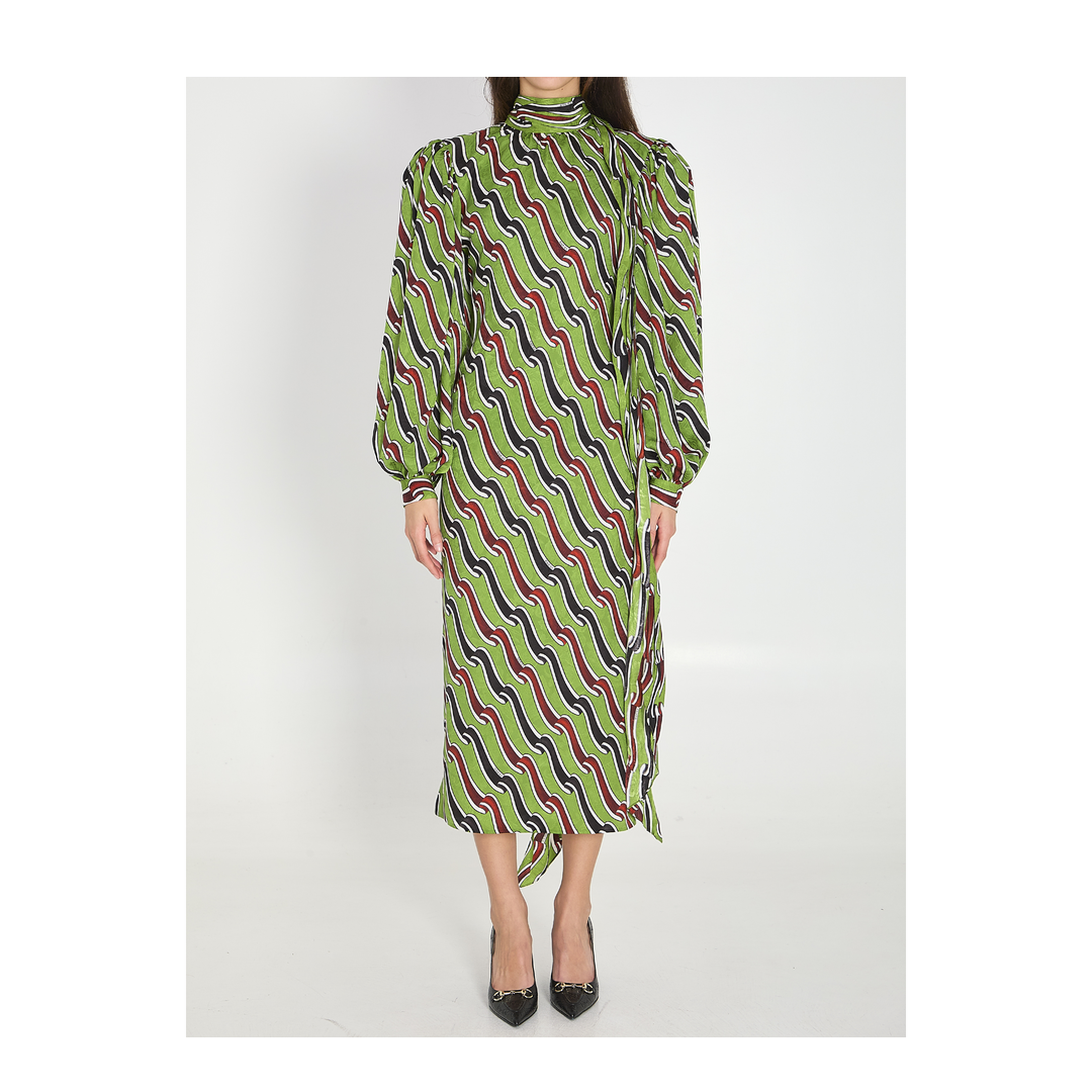Printed Silk Dress