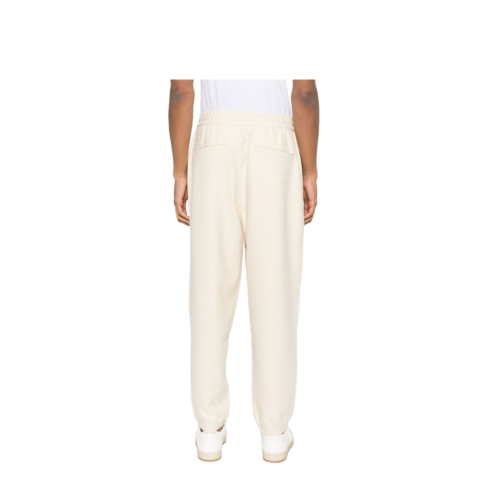 Lyocell Blend Jersey Joggers with All-Over Lettering