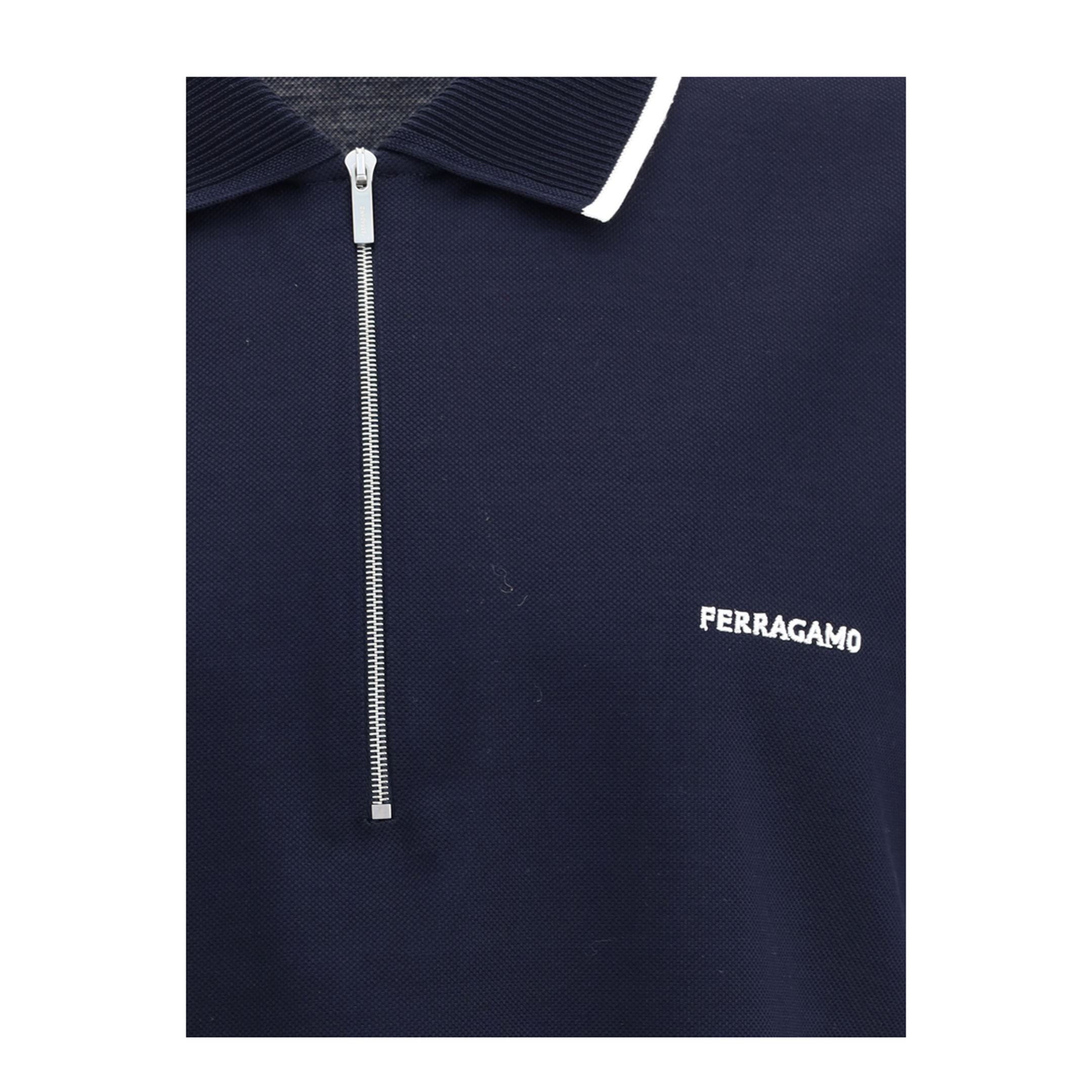 MAYFEYR - Ferragamo - Cotton Zip Polo - 784281