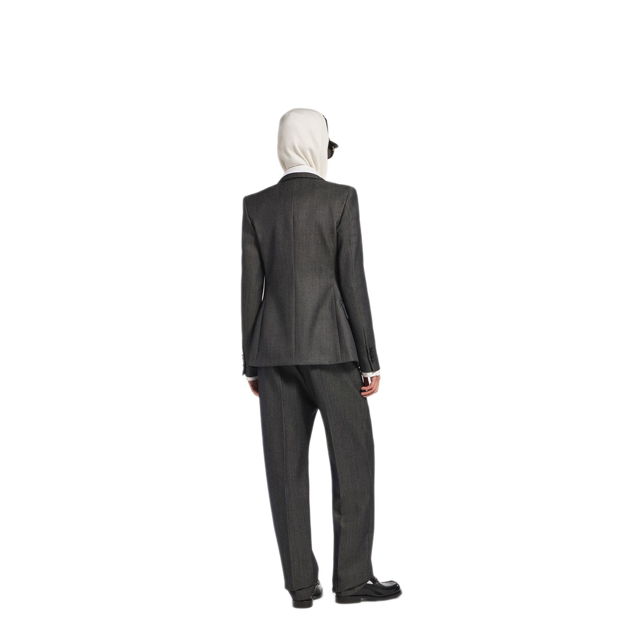 MAYFEYR - Balenciaga - Double-Breasted Tailored Jacket In Wool Twill In Denim Look - 872296TUT444100