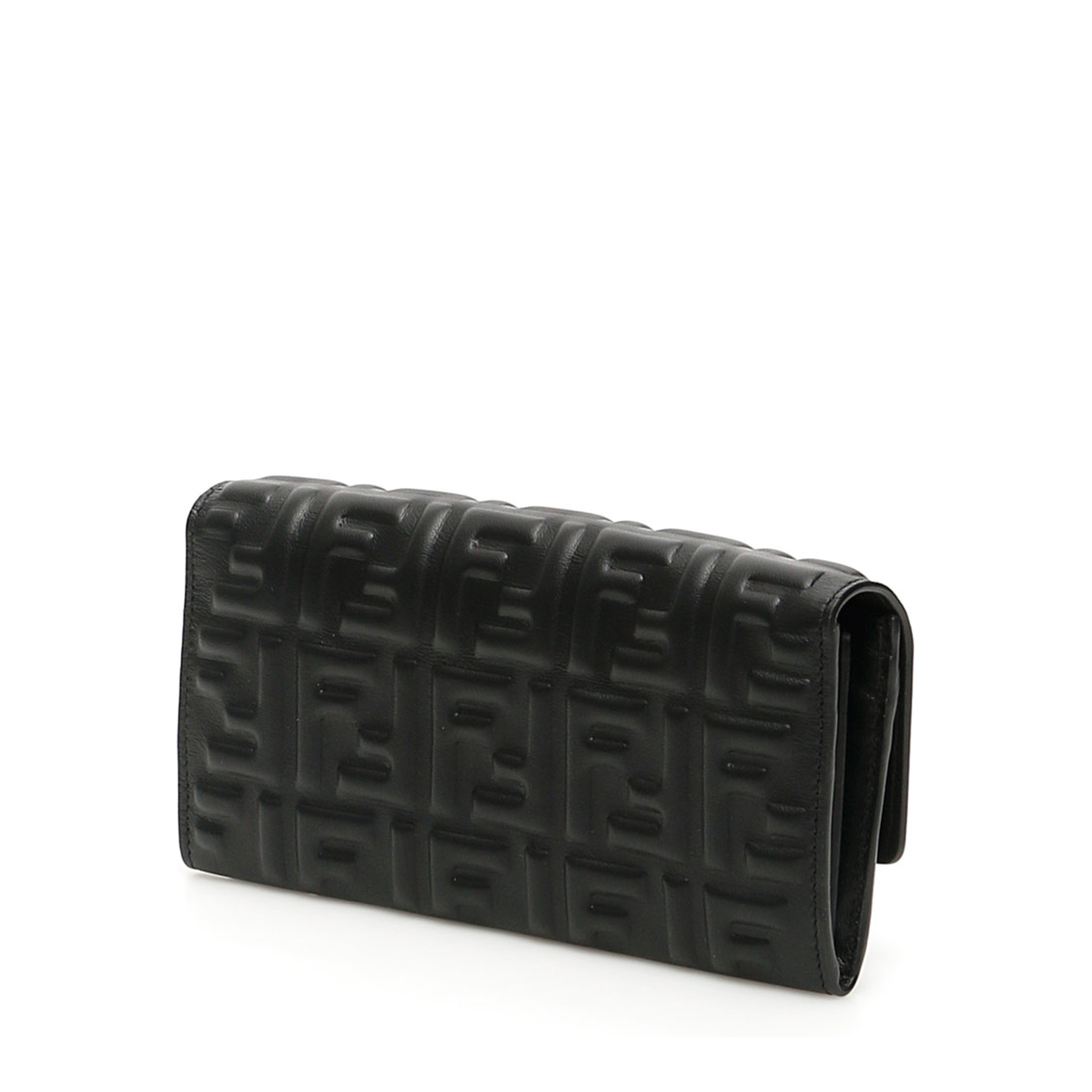 Fendi Baguette Wallet With Thin Chain Crossbody Strap