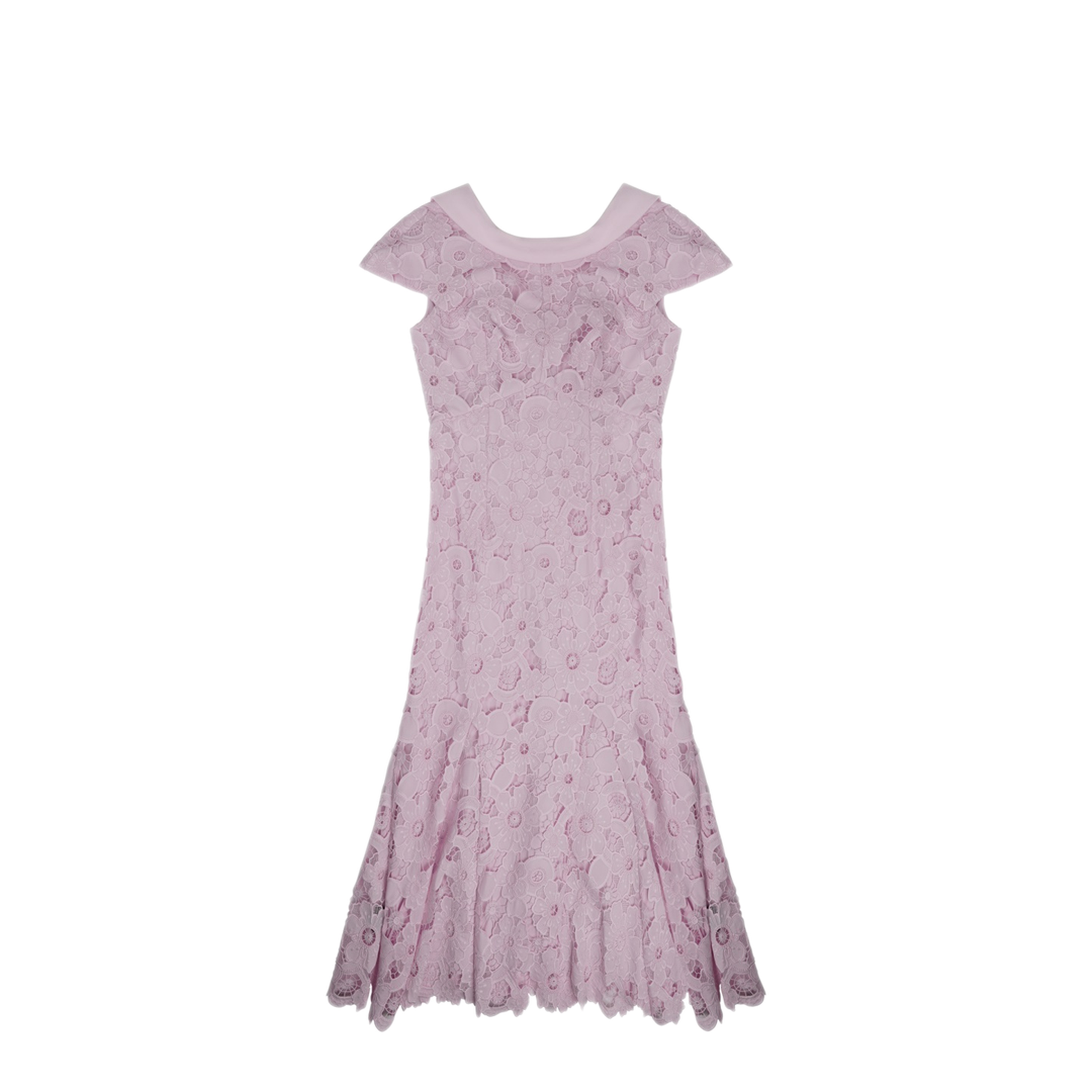 MAYFEYR - Self Portrait - Midi Lace Dress With Back Detail - SS26254MPPINK