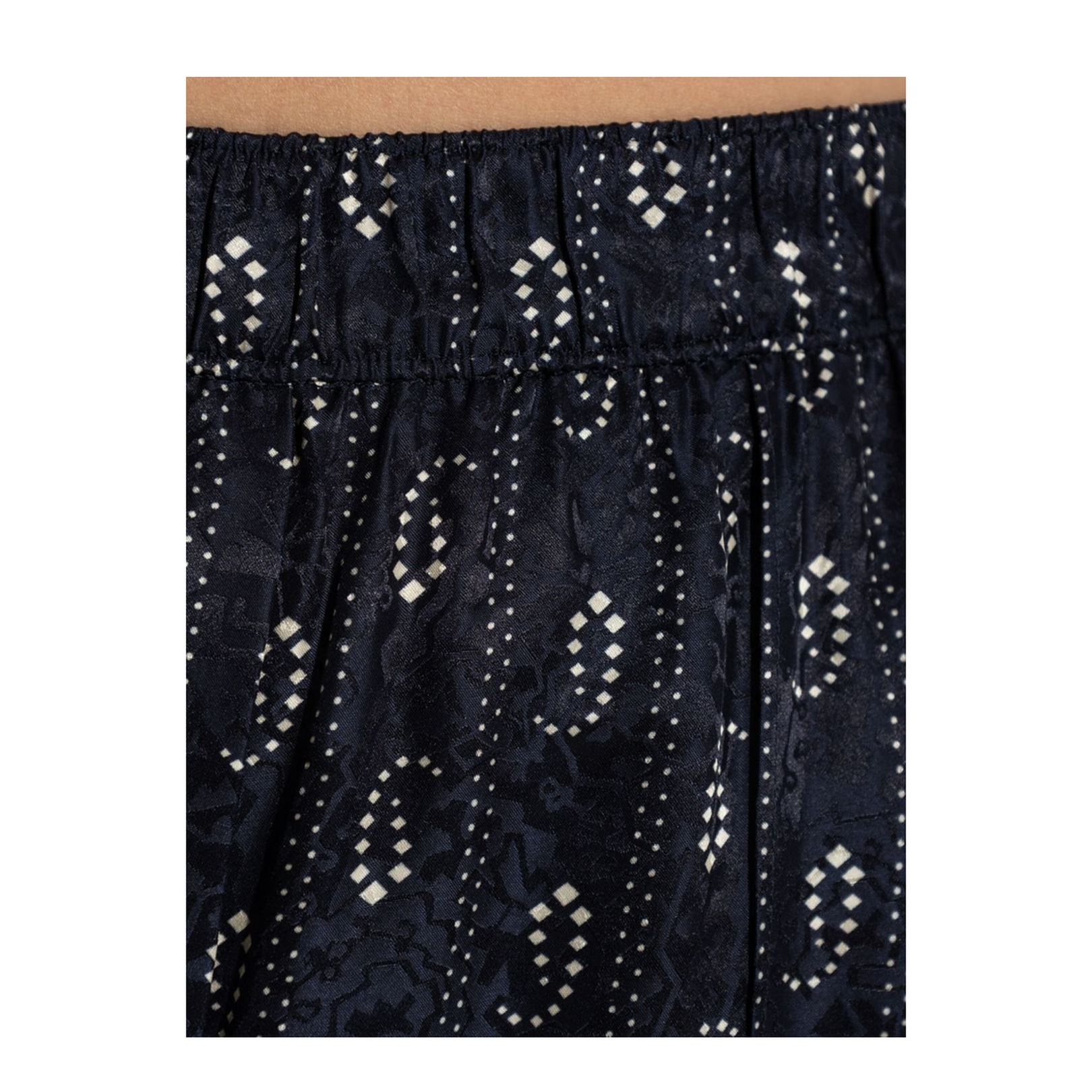 Paisley-Print Straight-Leg Trousers