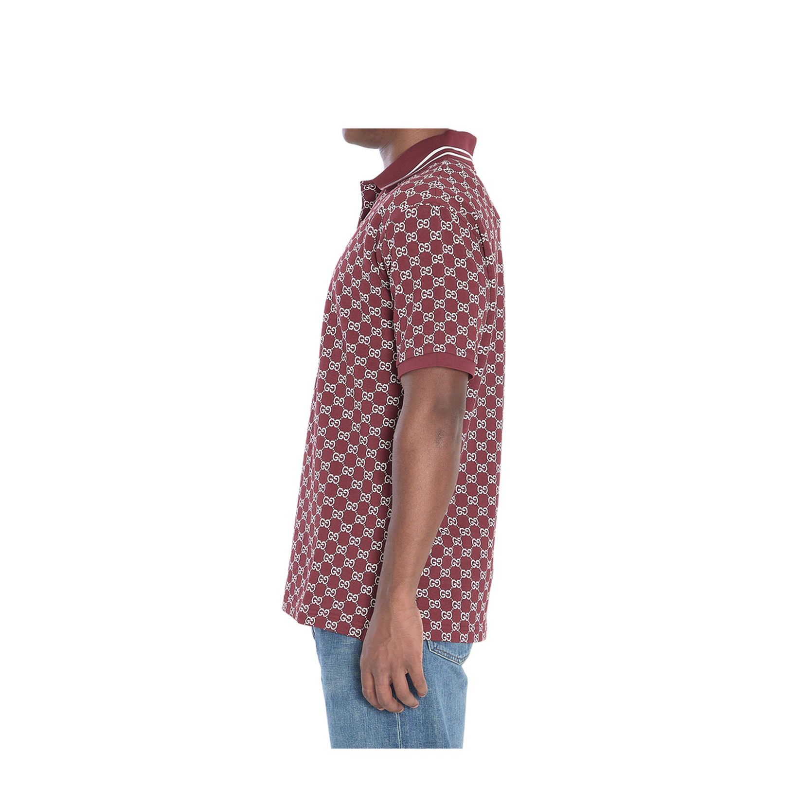 Cotton Piquet Jacquard Polo Shirt