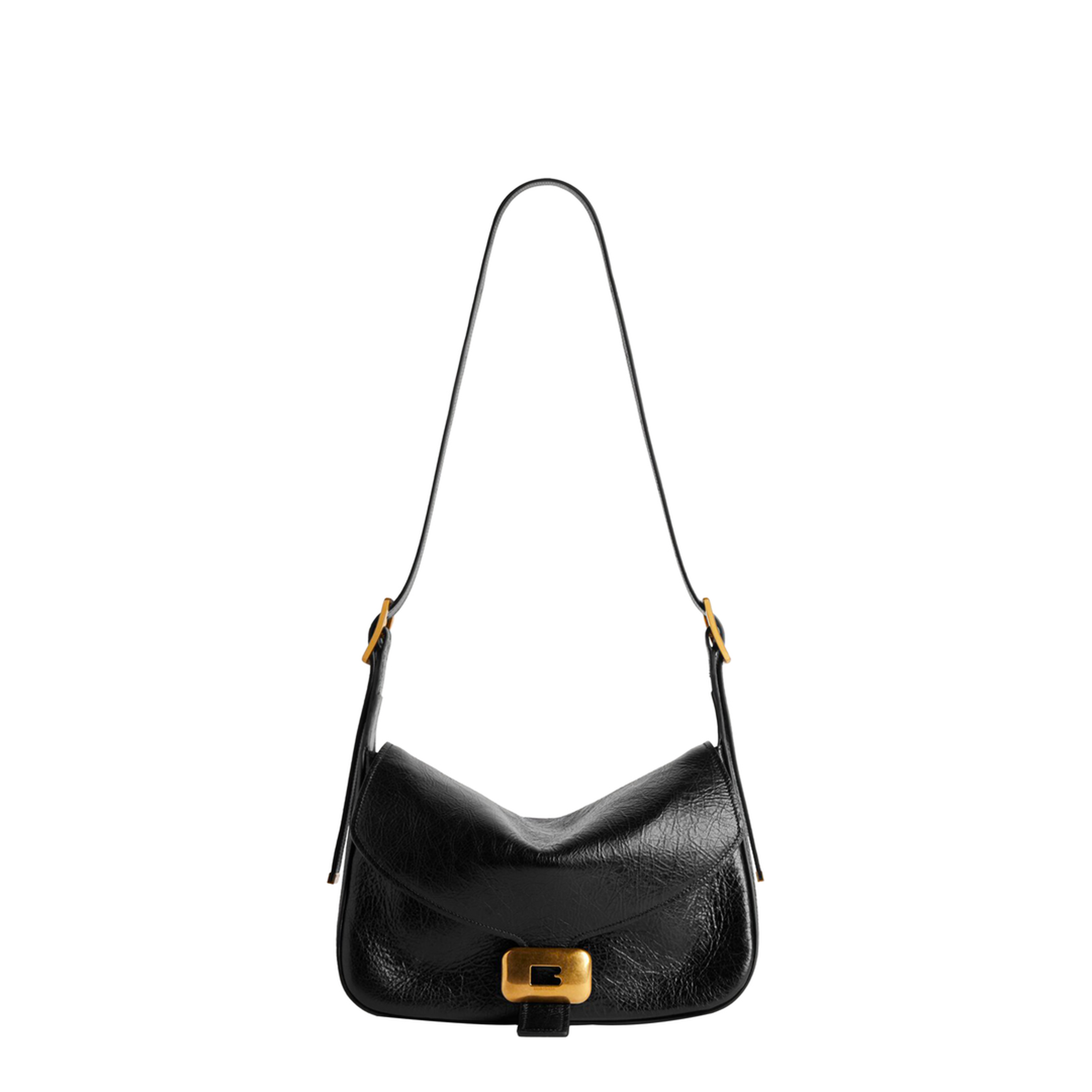 MAYFEYR - Balenciaga - Clicca Shoulder Bag Medium In Black - 8686722ACLM
