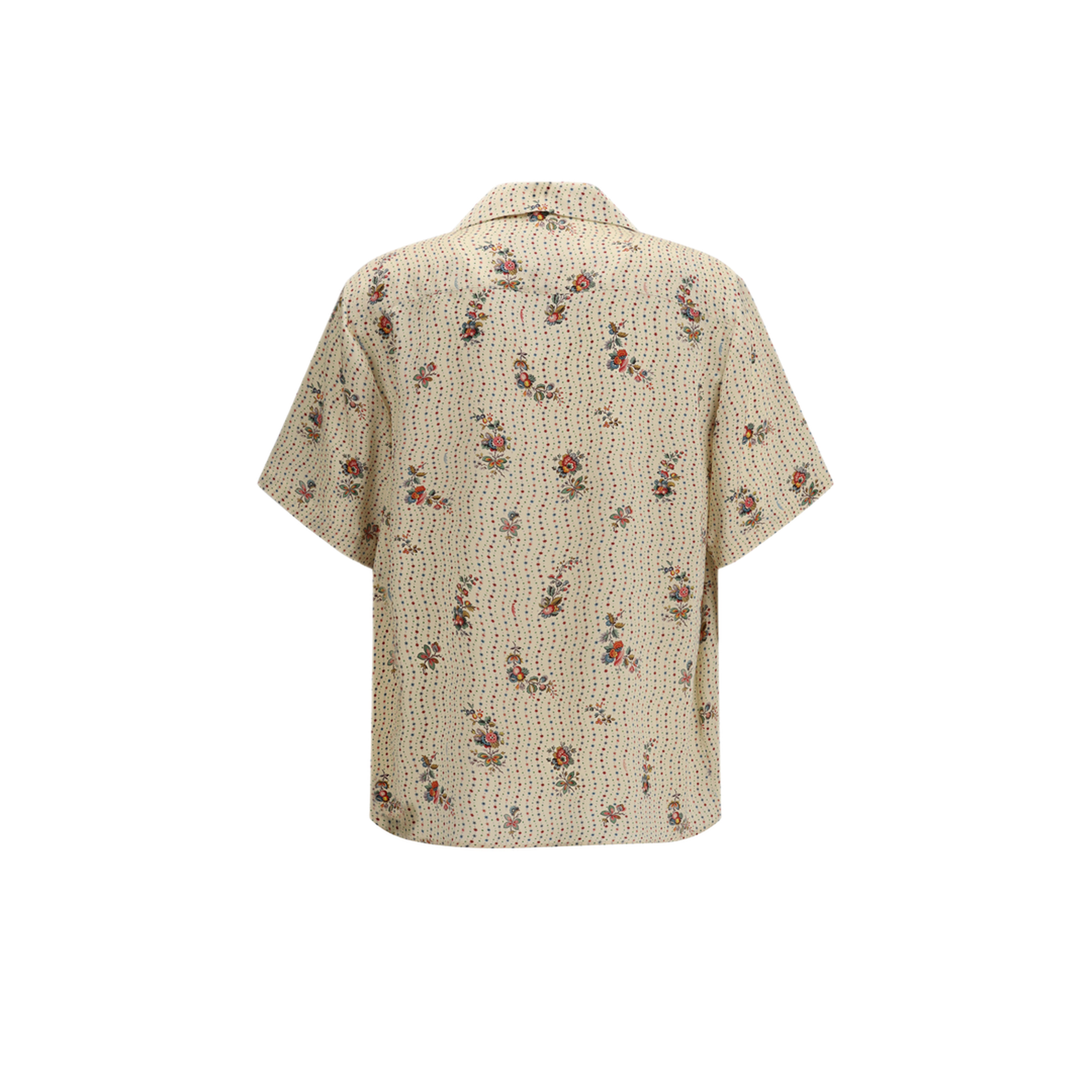 MAYFEYR - Valentino - Papier Floral Print Silk Bowling Shirt - 8V3AA111B9G