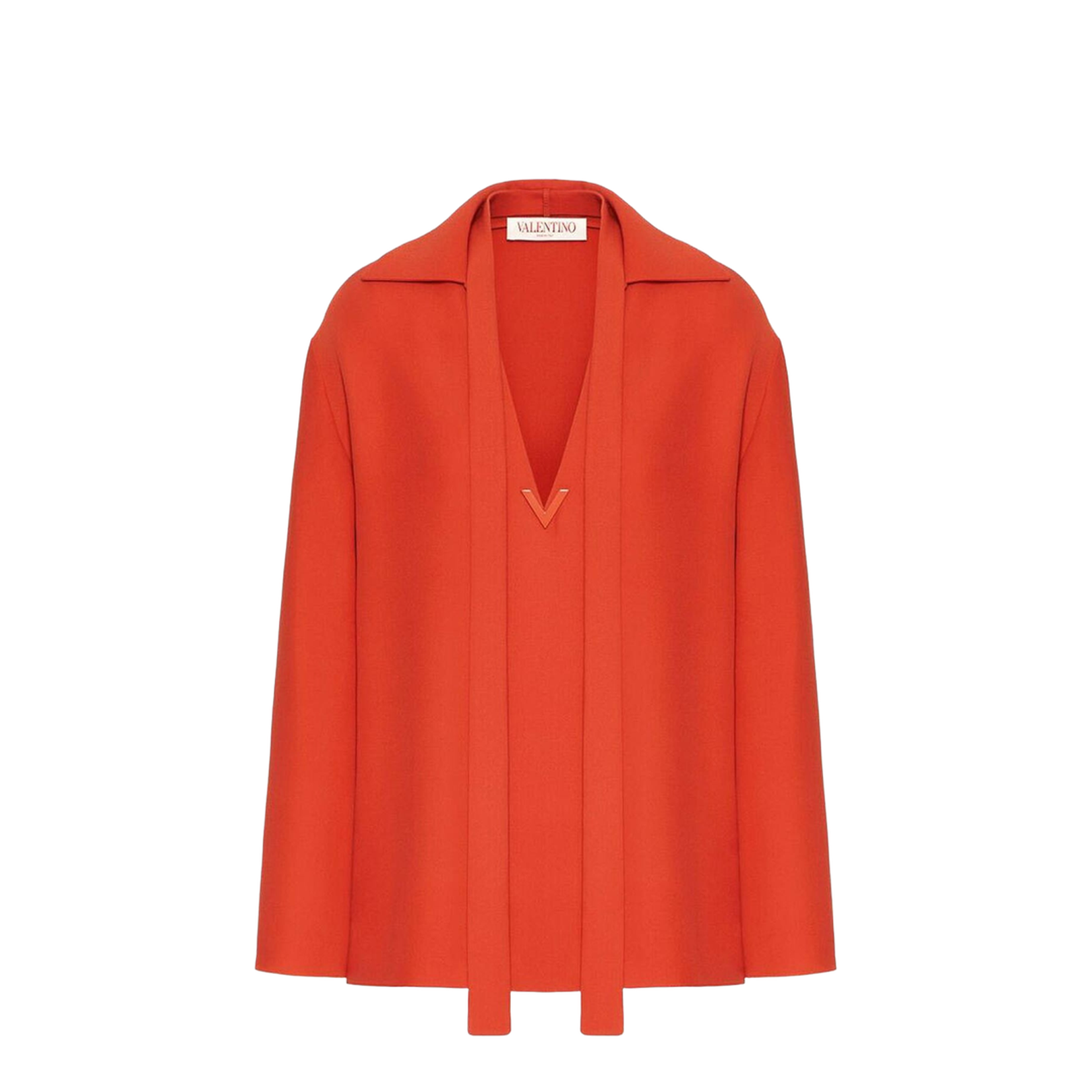 Brick Silk Blouse