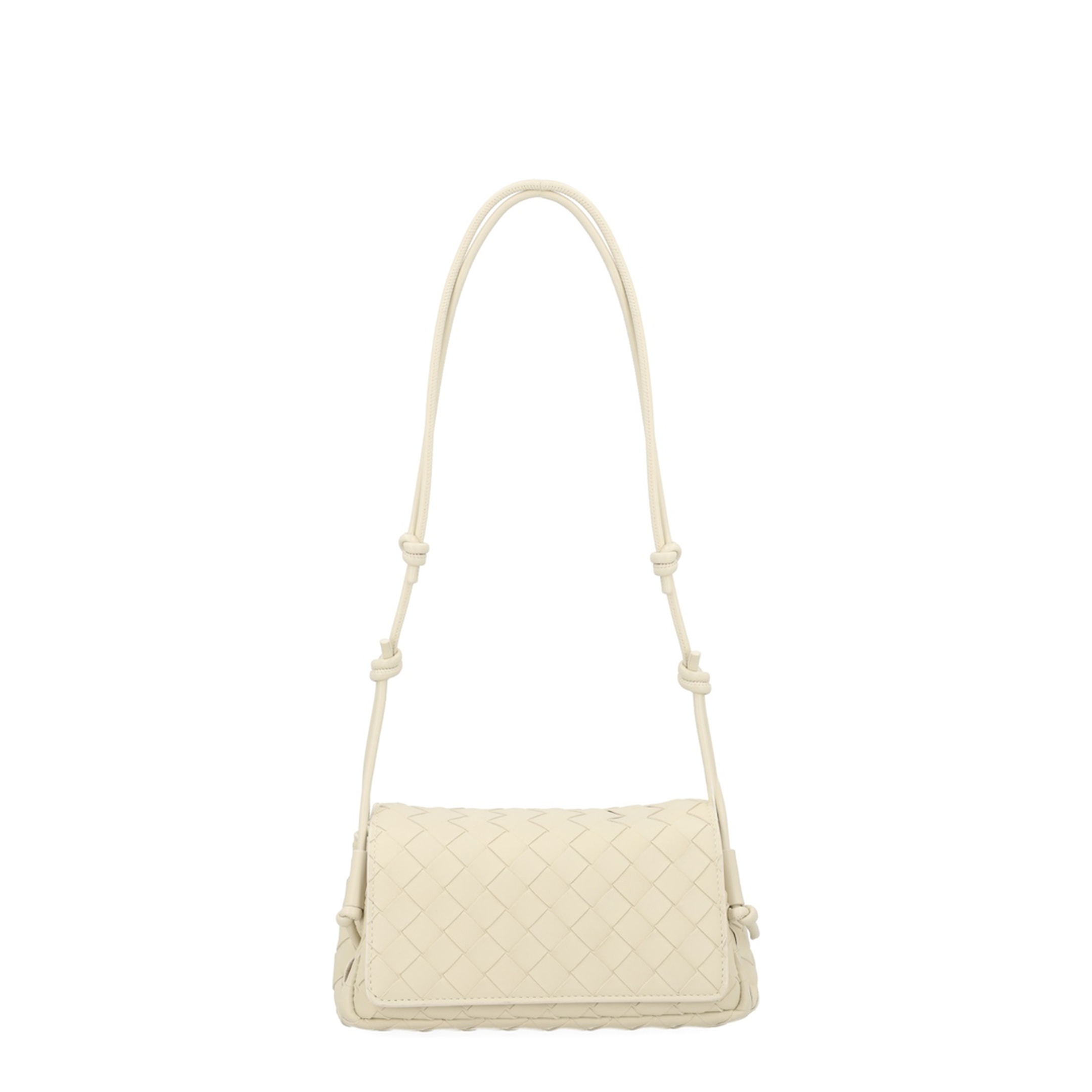 Notturno Intrecciato Nappa Crossbody - Sea Salt
