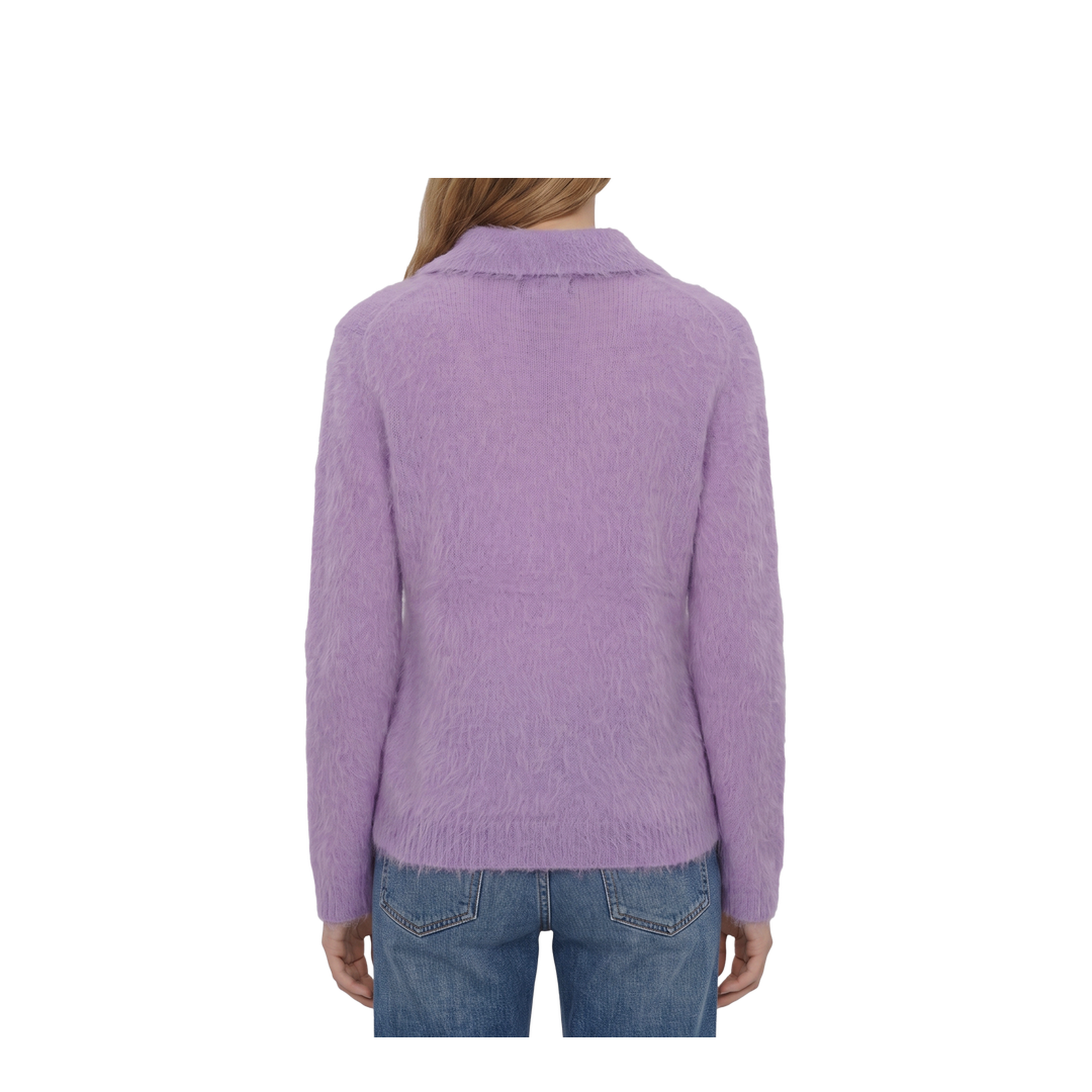 MAYFEYR - Chloè - Dreamy Lavander Polo-Style Pullover - CH26AMP16720508