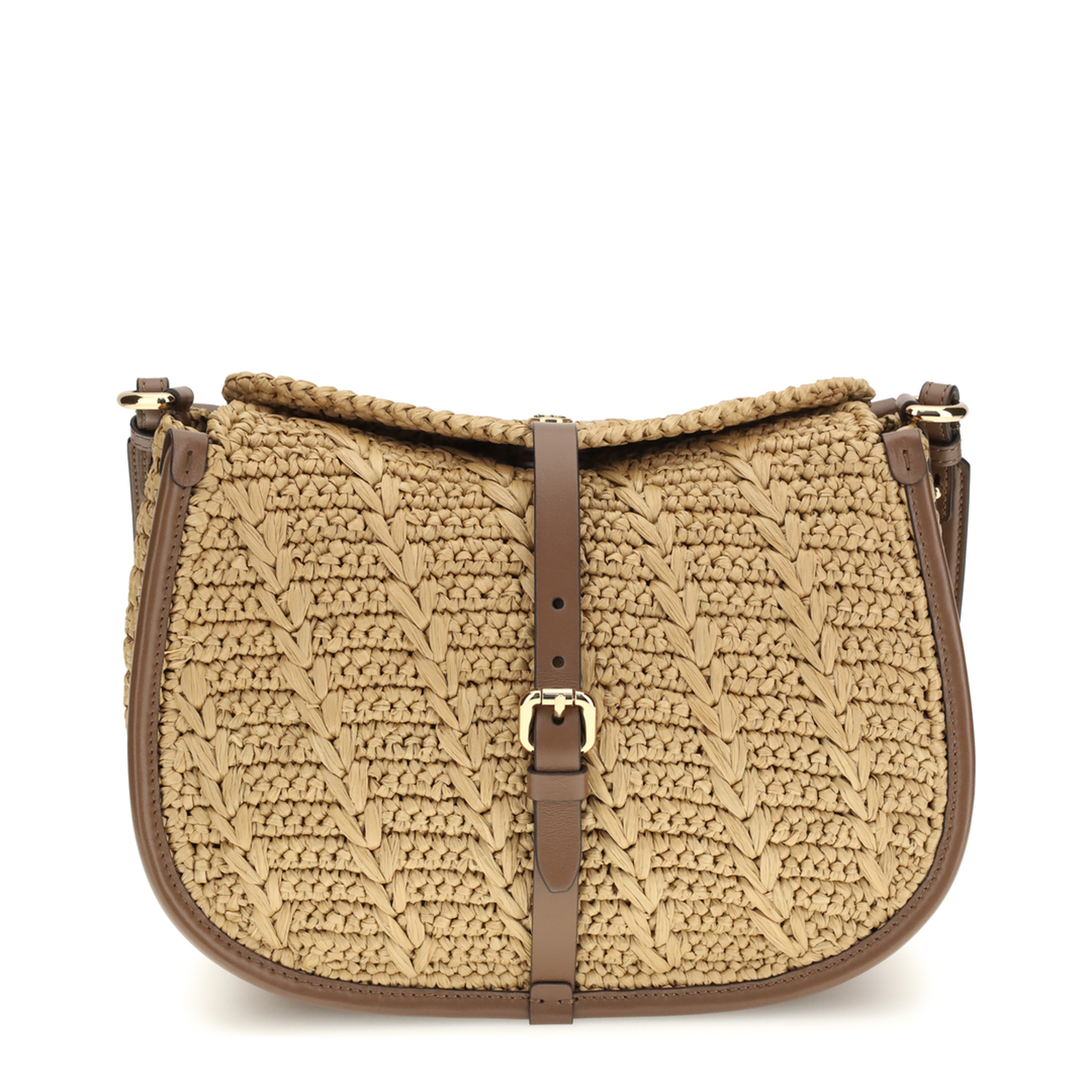 MAYFEYR - Etro - Raffia Crochet Pony Shoulder Bag - WP1C0019AE302